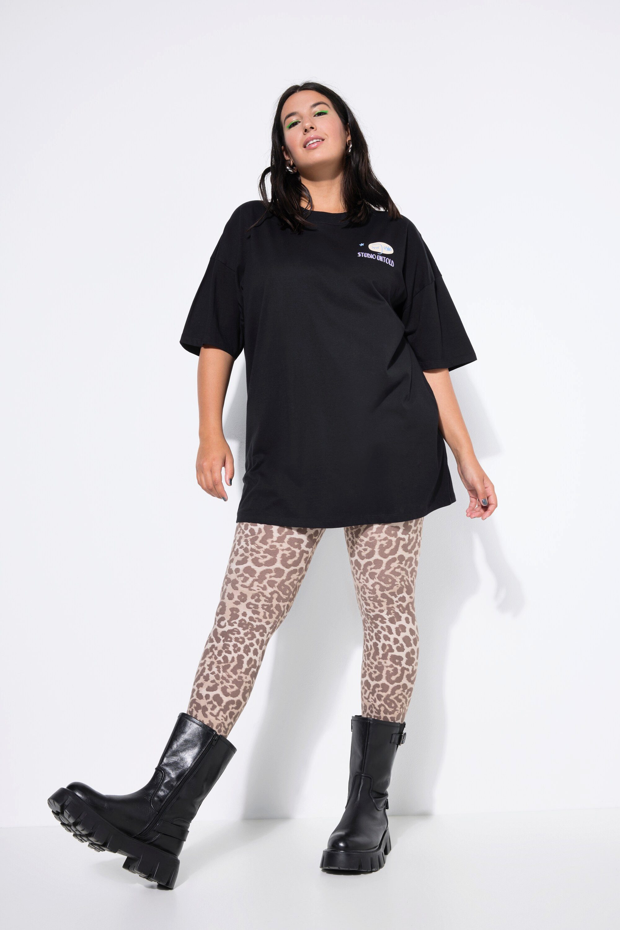 Studio Untold T-Shirt T-Shirt Oversize Shape Prints vorne und hinten
