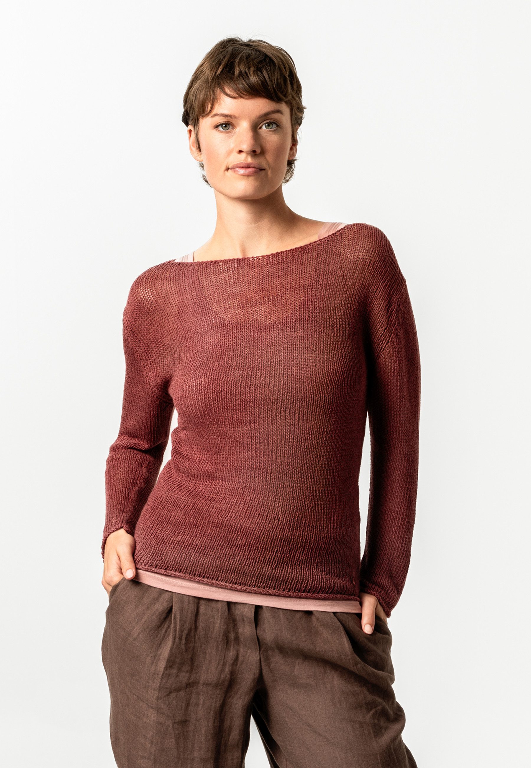 LIVING CRAFTS Strickpullover AMALFIA GOTS zertifiziert