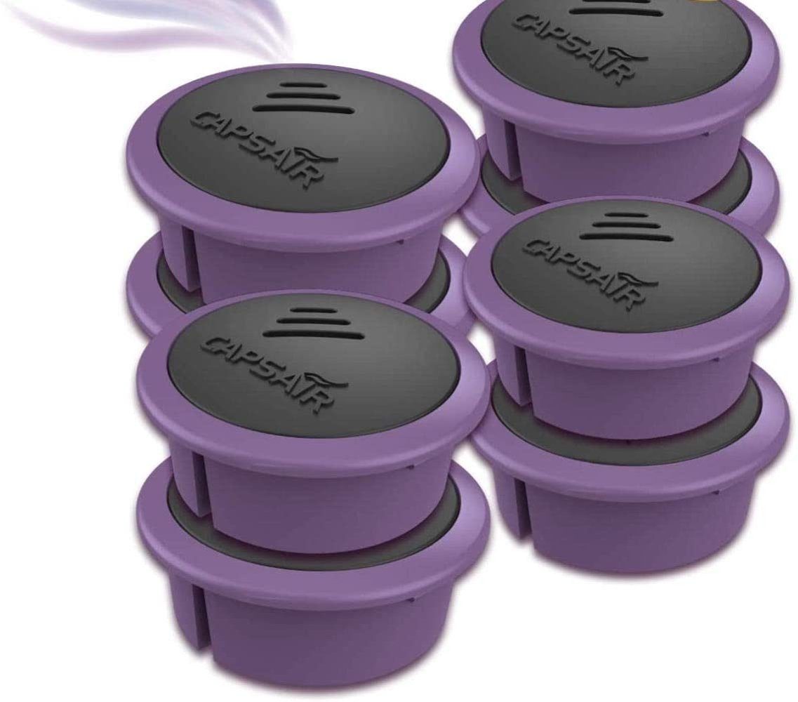 CAPSAIR Kleiderbügel Ersatz-Kapsel Lavendel, 8x CAPS Air Mottenschutz Vaps Perfume Systems | Kleiderbügel