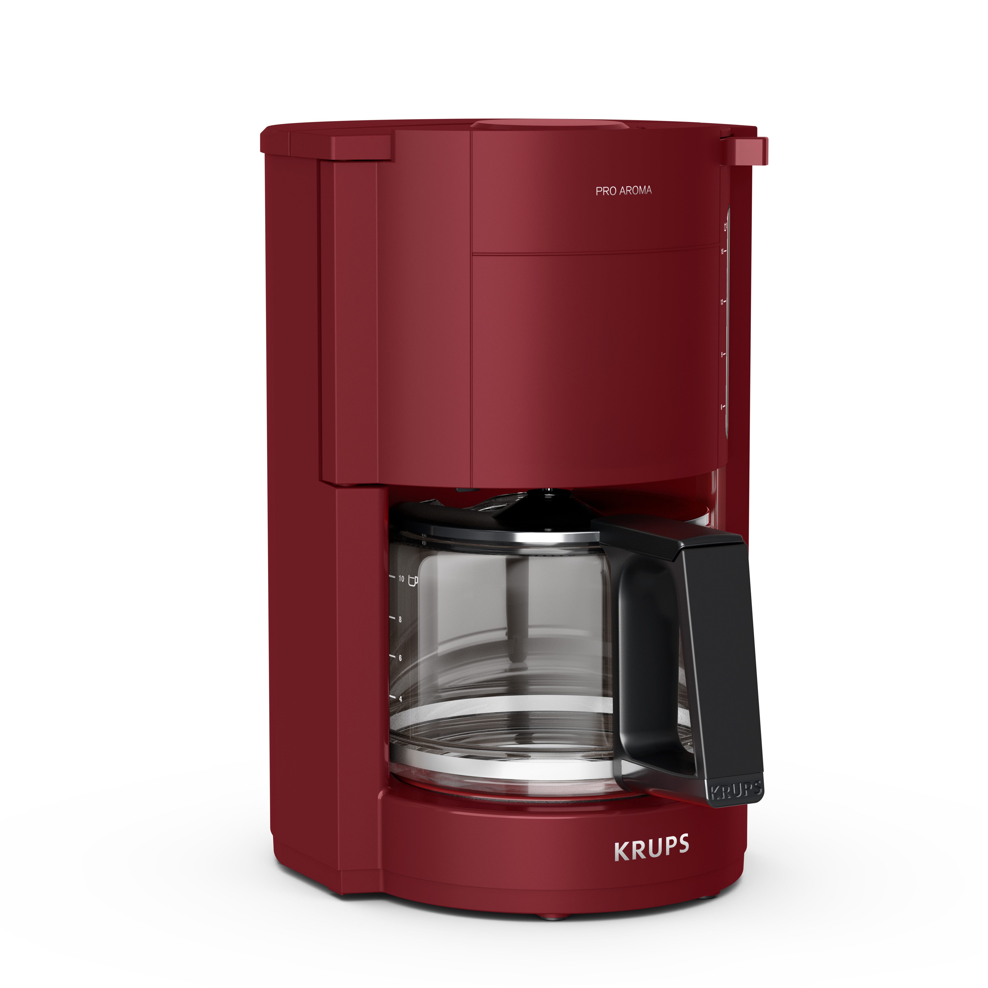 Krups Filterkaffeemaschine F30905 Pro Aroma, 1,25l Kaffeekanne, Papierfilter, Permanentfilter 1x4, Filterhalter Öffnungshilfe, 1,25 l, 30 Minuten Warmhaltefunktion