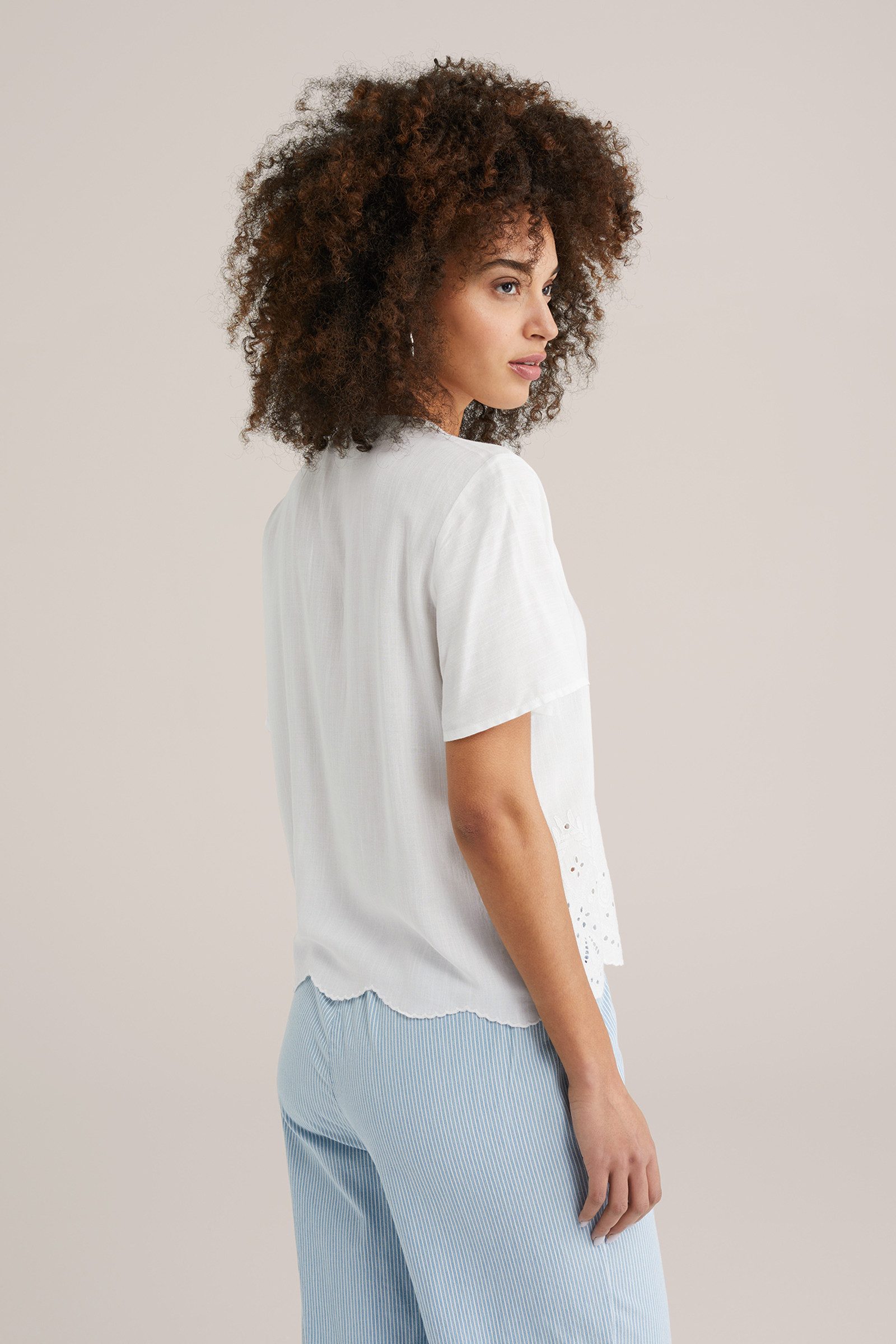 WE Fashion Kurzarmbluse günstig online kaufen