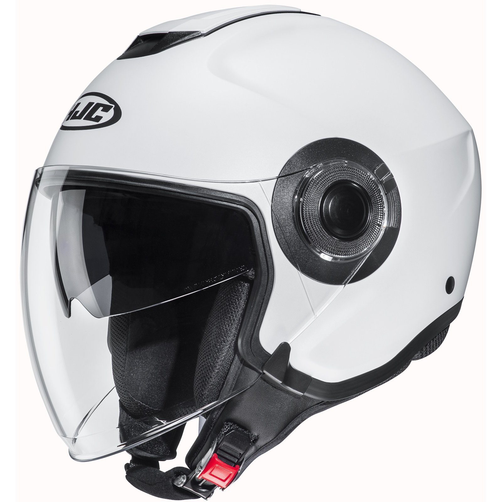 HJC Motorradhelm HJC i40N Solid semi matt weiß Jethelm L (1er Set)
