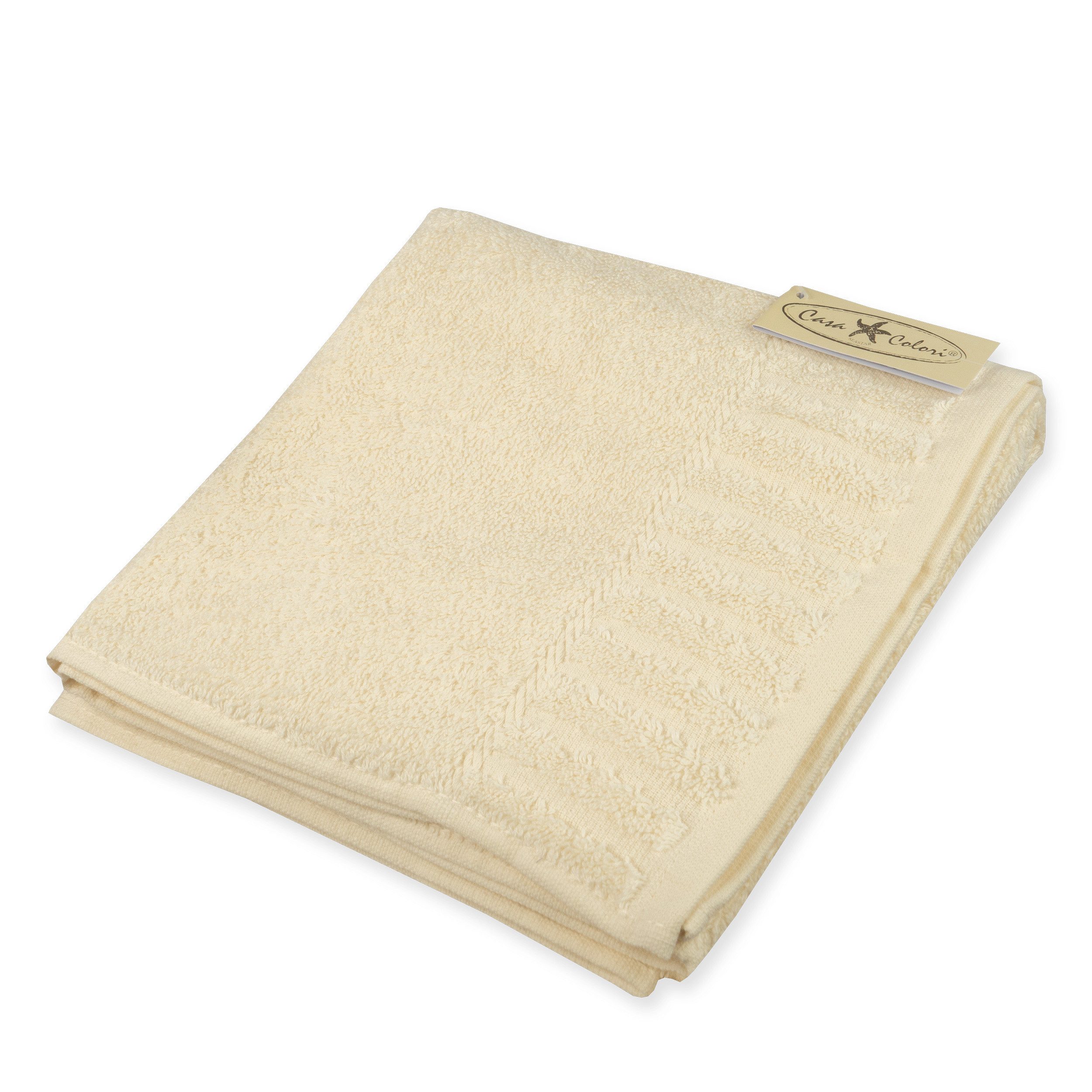 Casa Colori Handtuch Uni, Frottier (1-St), günstig online kaufen