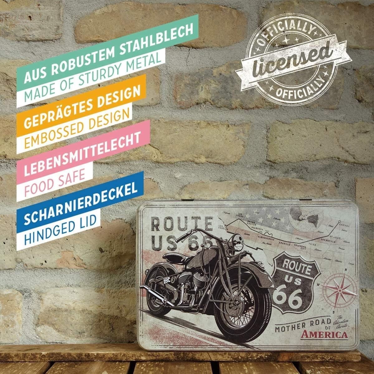 66 Vorratsdose Nostalgic-Art Bike Frischhaltedose - Keksdose Route Map Kaffeedose