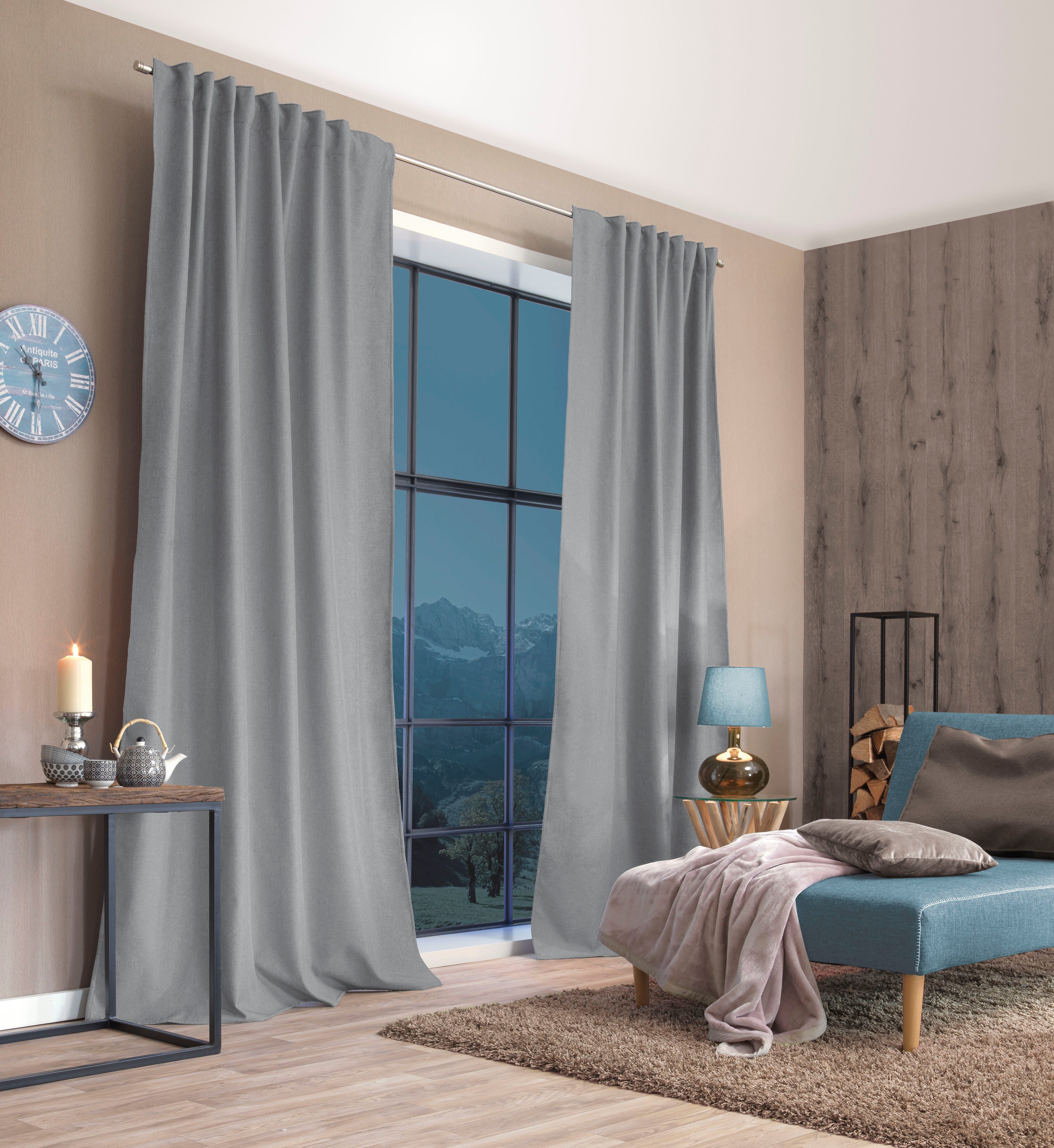 HOME WOHNIDEEN Gardine PELLU (1 St), Multifunktionsband, blickdicht, Chenil günstig online kaufen