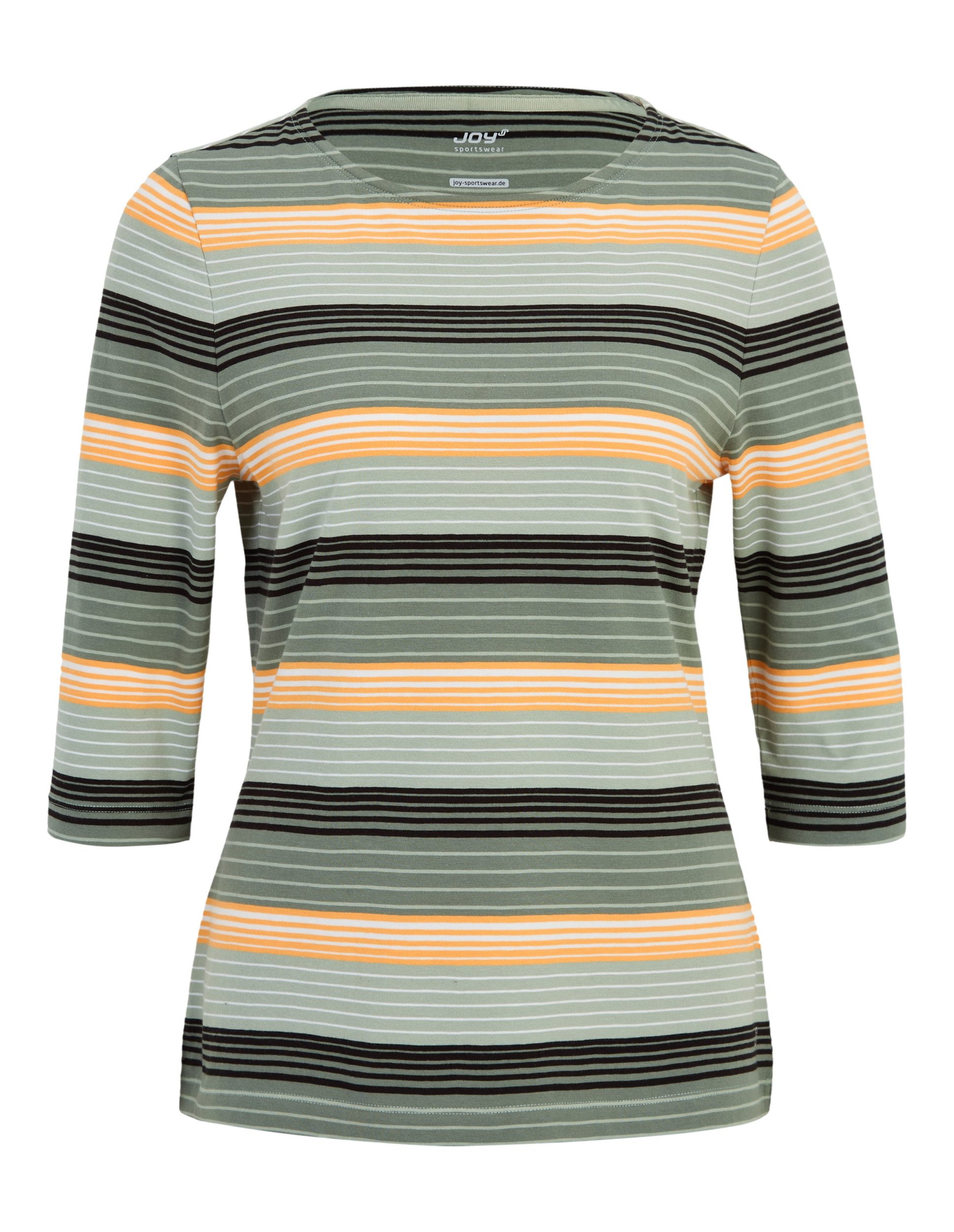 Joy Sportswear T-Shirt RINA 3/4 Arm Shirt GRAPE LEAF STRIPES