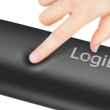 LogiLink Tastatur-Handballenauflage ID0044, rutschfest, ergonomisch, Schwarz