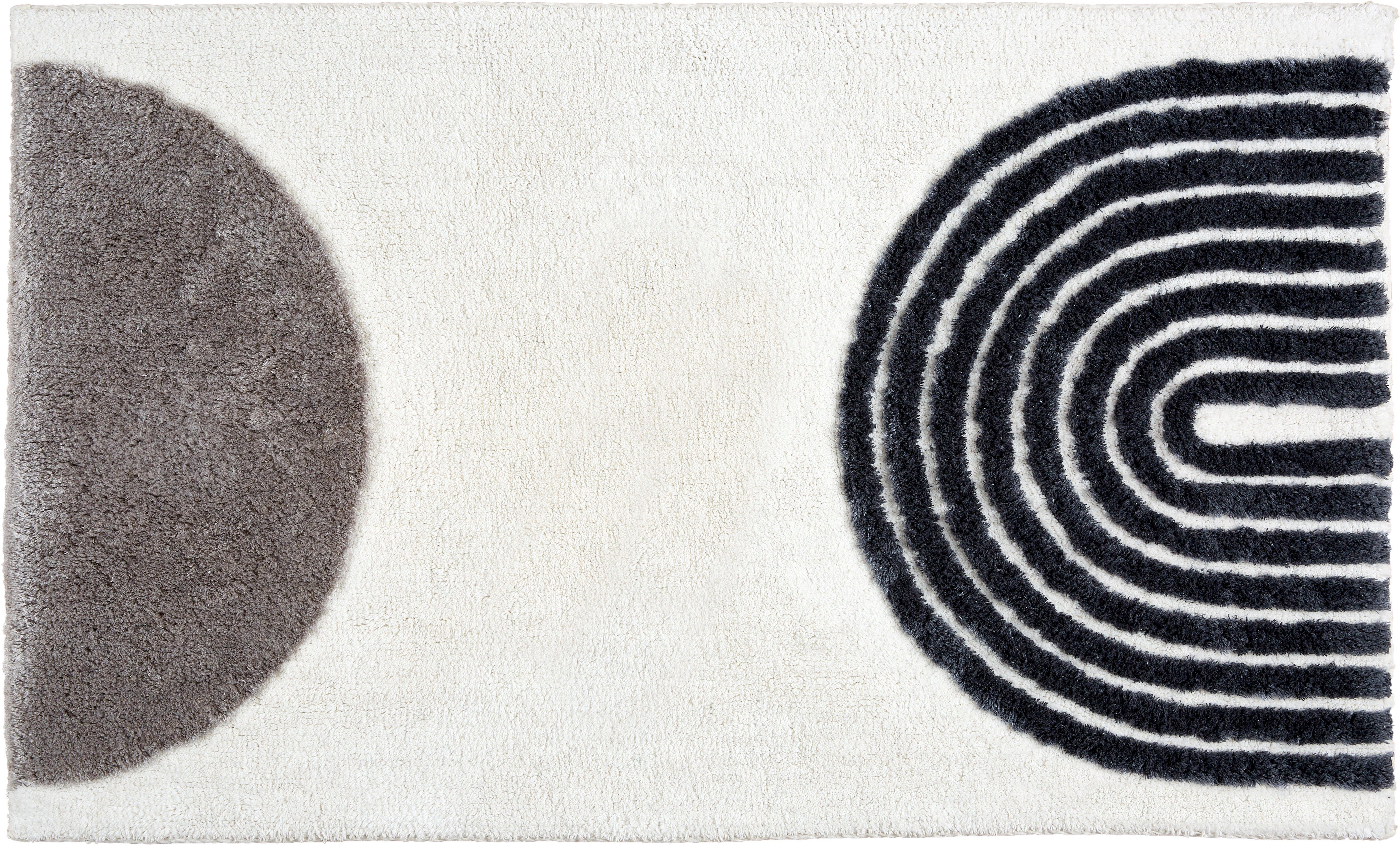 SCHÖNER WOHNEN-Kollektion Badematte Barbados 233, Höhe 17 mm, fußbodenheizungsgeeignet, Baumwolle, Viskose, rechteckig, kuschelweicher Badezimmerteppich, waschbar