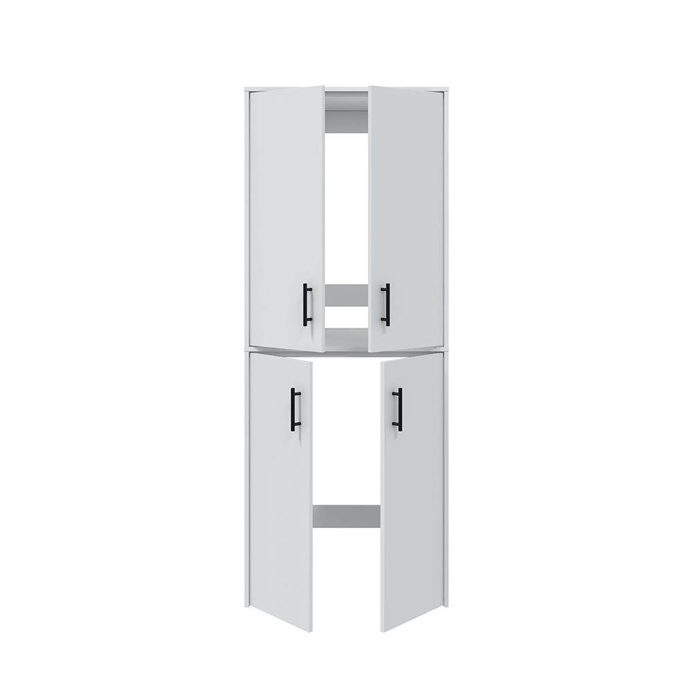 freiraum Waschmaschinenumbauschrank LAUNDRY (2-teilig) (2-teilig) in weiss - 69x176x67 (BxHxT)