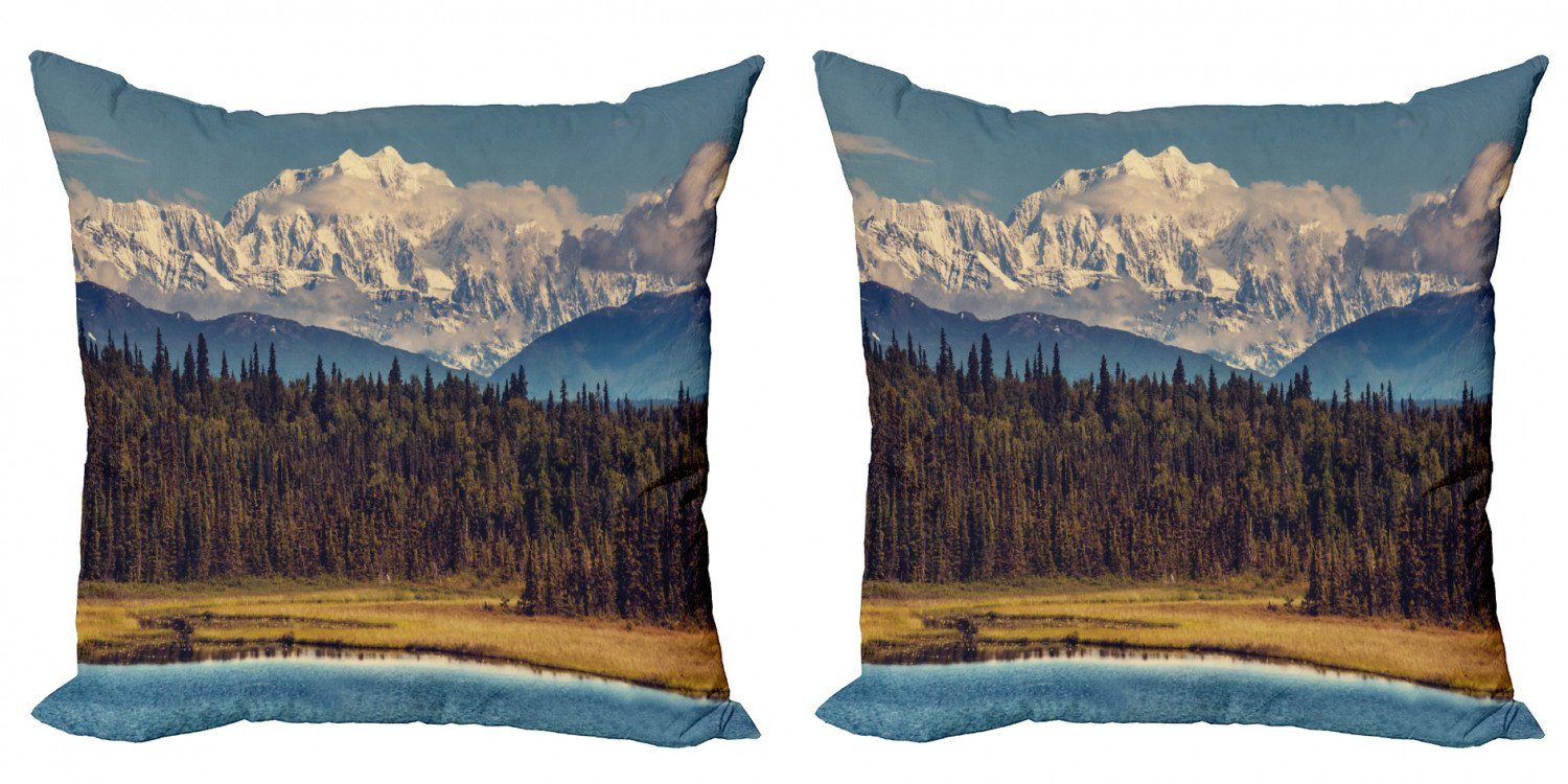 Kissenbezüge Modern Accent Doppelseitiger Abakuhaus Digitaldruck, Stück), Sommer Bunte (2 Nord Alaska