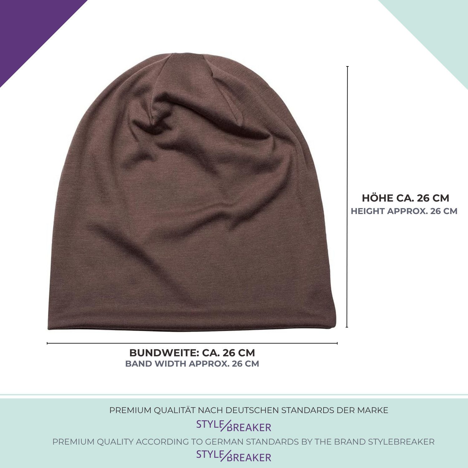 styleBREAKER Beanie Uni Slouch Beanie Mütze (1-St) – Bild 4 von 5