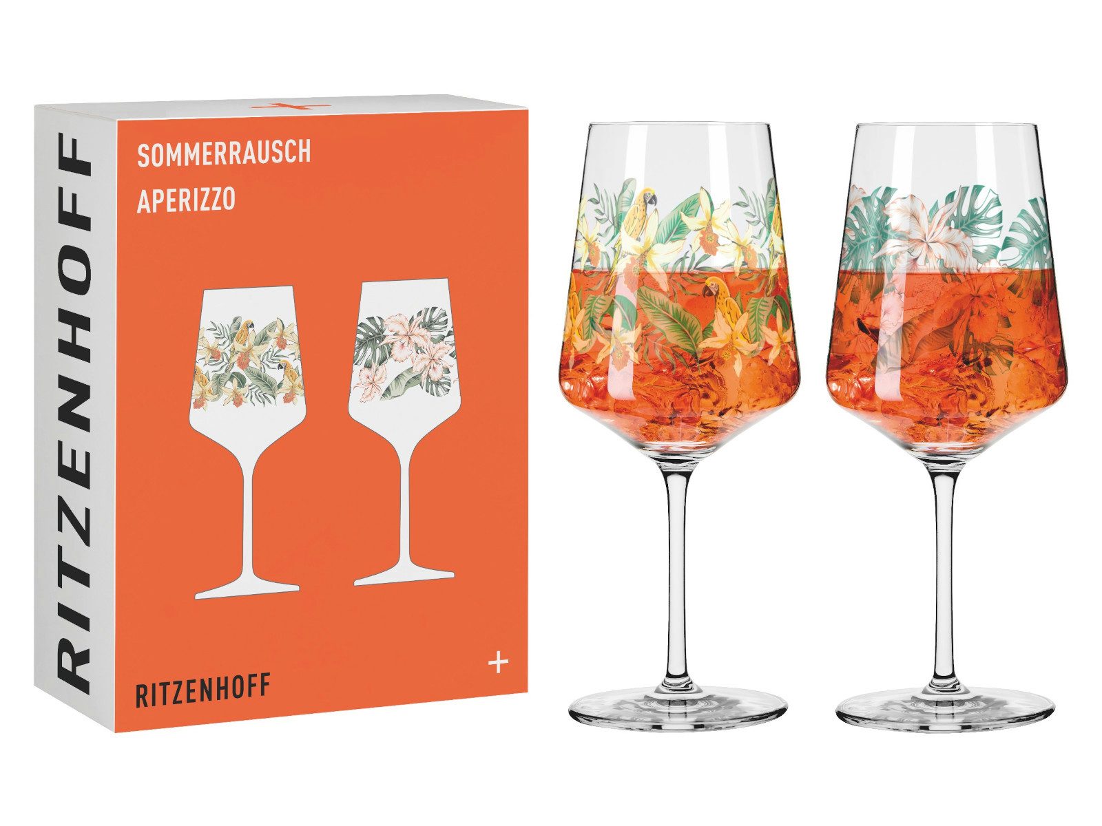 Ritzenhoff Gläser-Set Sommerrausch Aperizzo 2er Set F23, Kristallglas