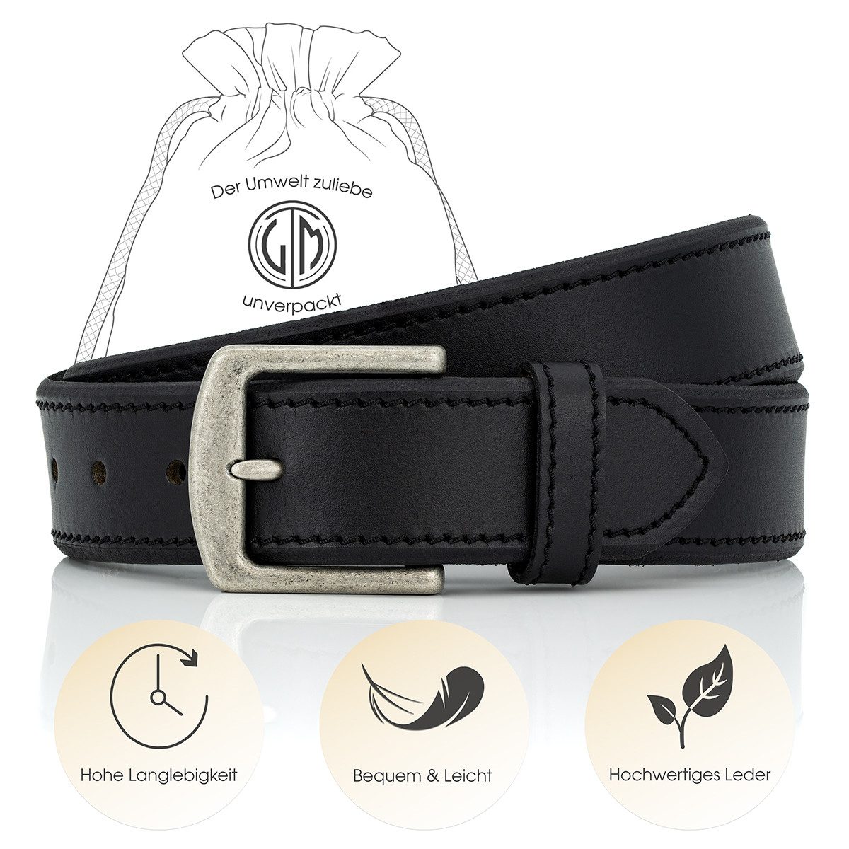LINDENMANN Ledergürtel