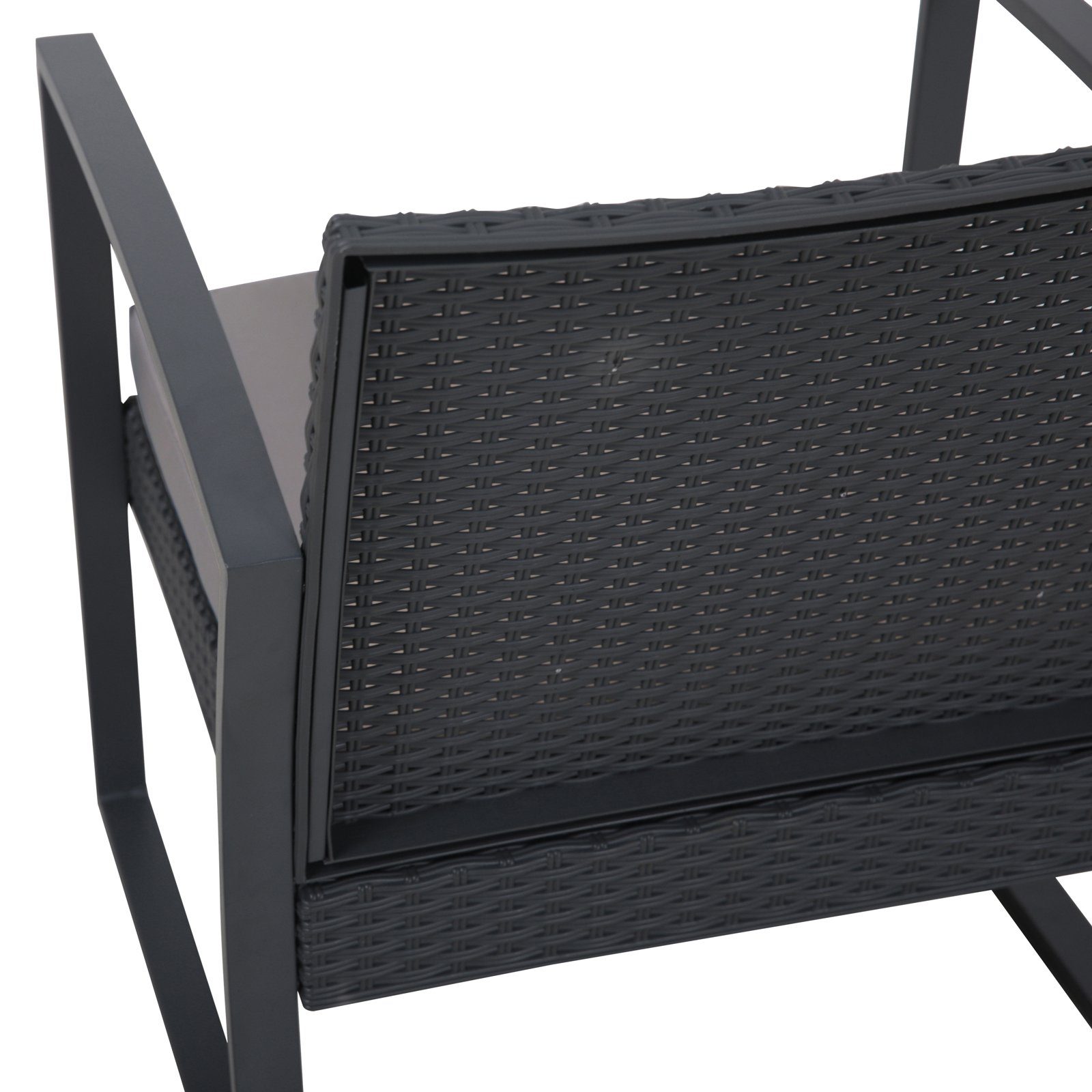 SVITA Sitzgruppe LOIS, (Set, 3-tlg), Mit bequemer Polsterung und hochwertiger Tischplatte