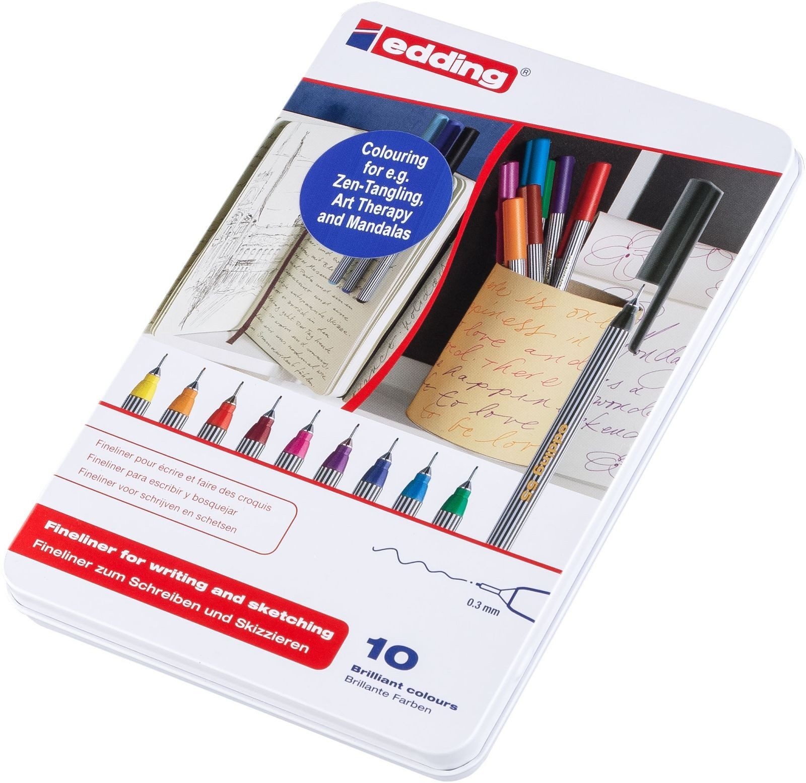 edding Fineliner Fineliner edding 55 finepen 0,3mm sortiert