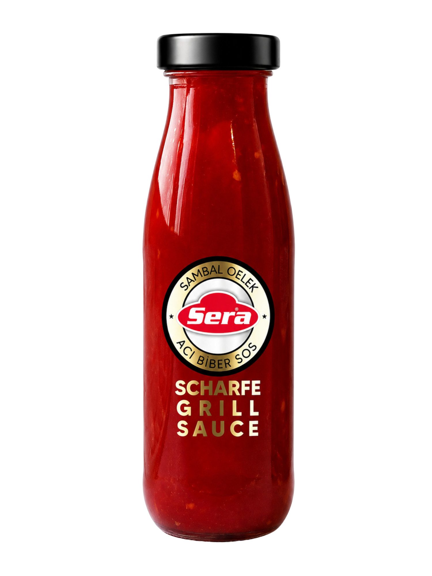 SERA FOOD Saucen Sera Sambal Oelek Chili Sauce scharf 250ml Grill & Dip, 1 x 250 ml, Authentische Chili Sauce, Intensive Schärfe, Vielseitig verwendbar