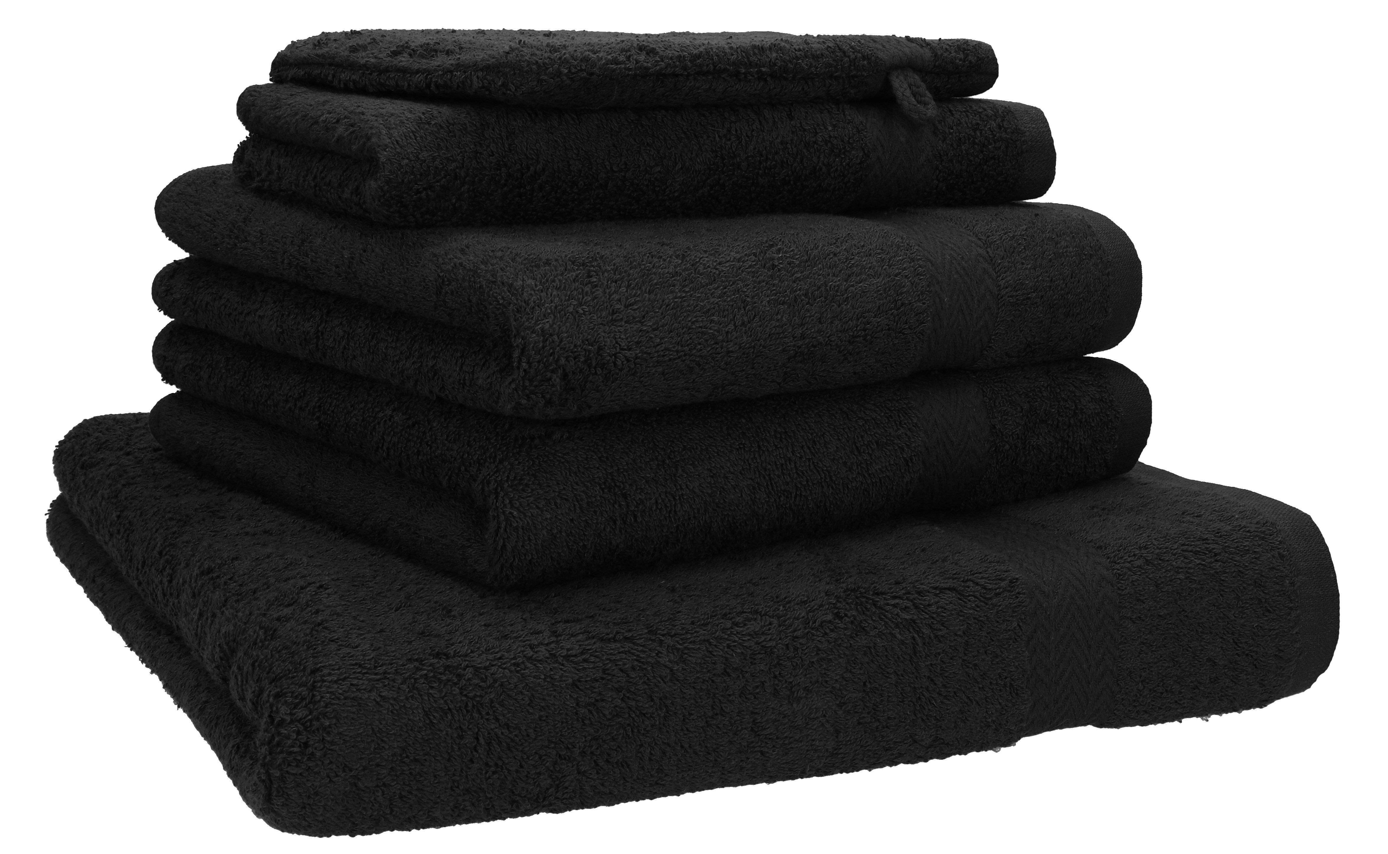 Betz Handtuch Set 5-TLG. Premium 1 Duschtuch 2 Handtücher 1 Gästetuch 1 Waschhandschuh, 100% Baumwolle