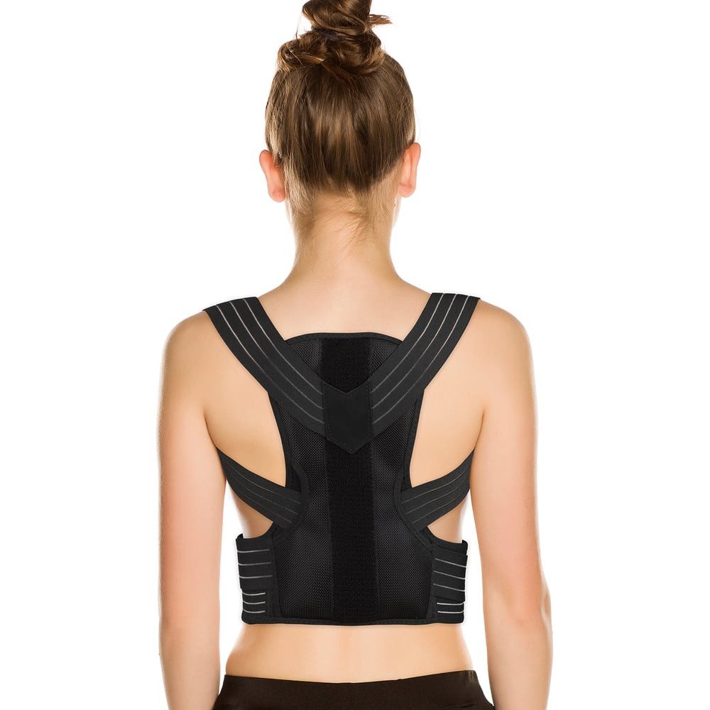 MAXXMEE Rückenbandage Haltungskorrektor mit Gelpad L/XL, Unterstützung Verbesserung Körperhaltung angenehm mit Haltungsgurt
