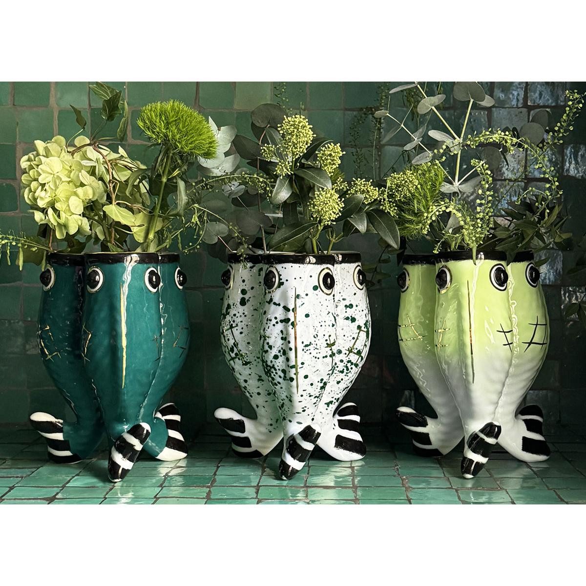 Reichenbach Dekovase Vase KoiKoi Paola Navone Dunkelgrün 2025 Edition