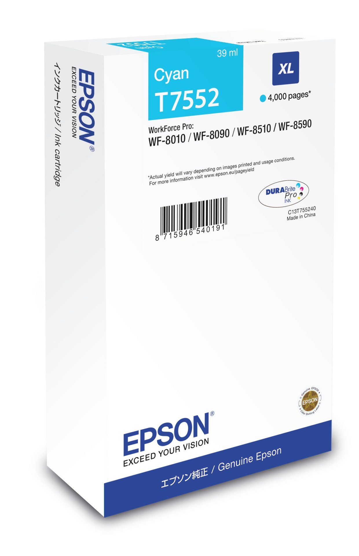Epson Epson Tintenpatrone XL Cyan Tintenpatrone