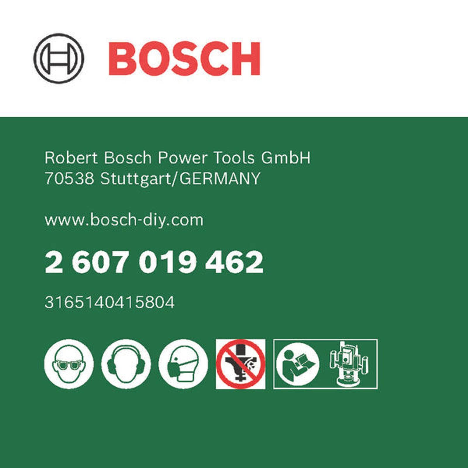 BOSCH Abrundfräser Bosch 6-teiliges HM-Fräser-Set (1/4 Schaft) - 2607019462