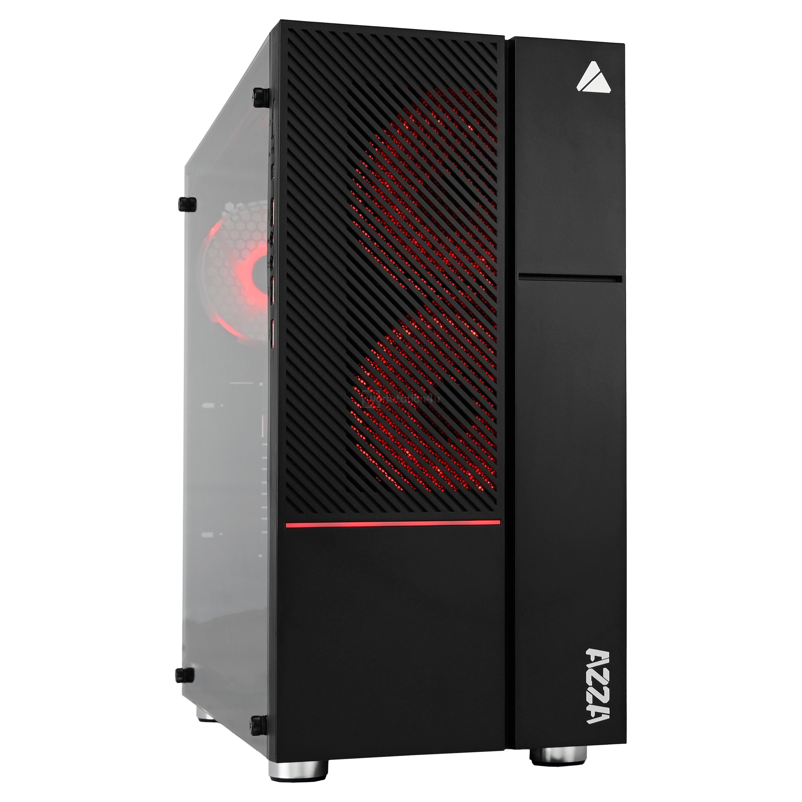 AZZA Iris 330 Bundle Gaming-PC (27 Zoll, AMD Ryzen 5 5600X, RTX 4060 Ti 8GB, 16 GB RAM, 250 GB SSD, Wasserkühlung, Ryzen 5 5600X, RTX 4060 Ti 8GB, WLAN+BT, Windows 11 Pro, Wasserkühlung)