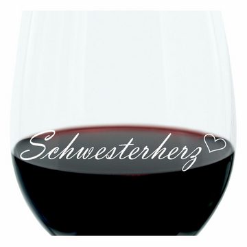 LEONARDO Weinglas Schwesterherz, Glas, lasergraviert