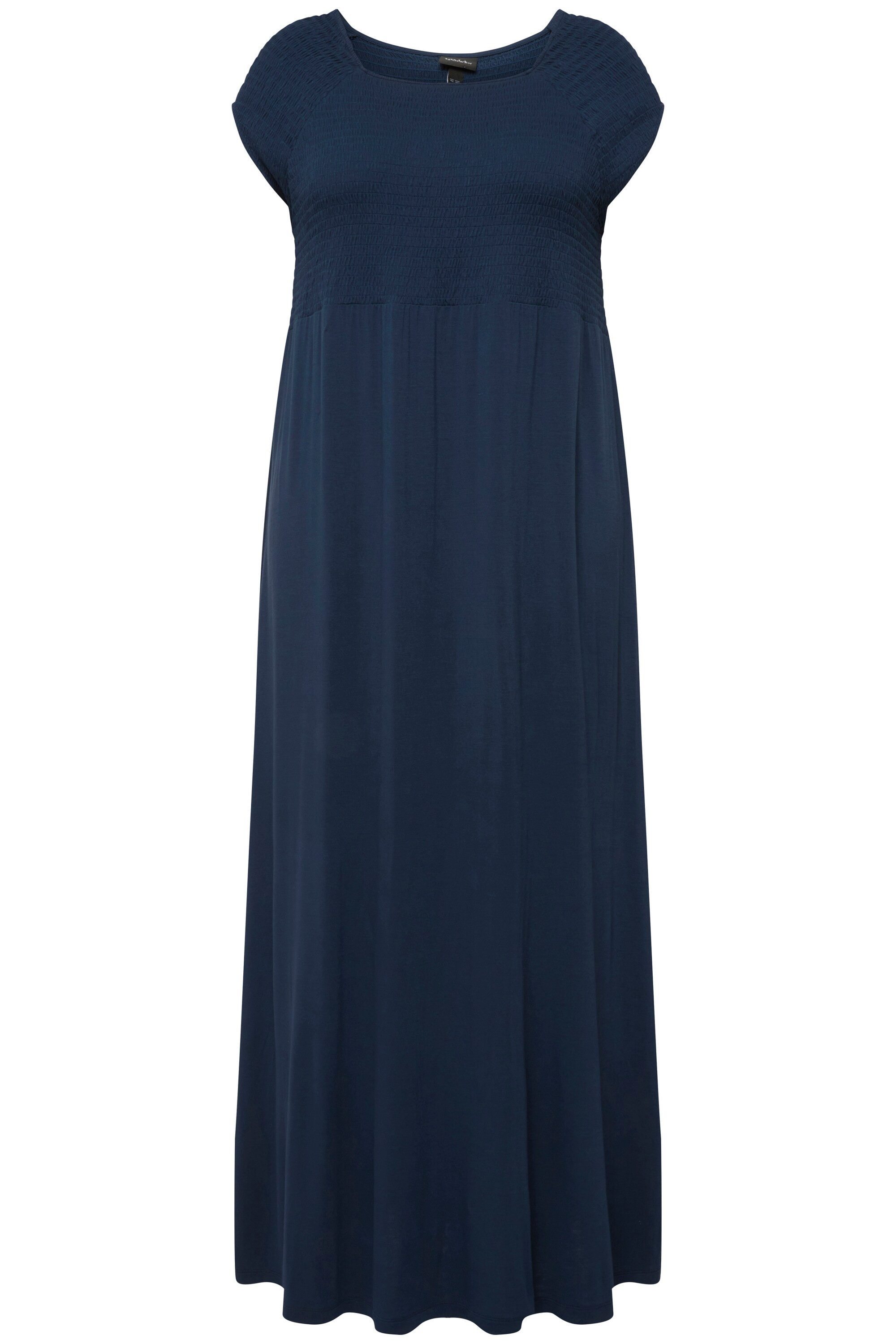 Ulla Popken Maxikleid Kleid A-Linie gesmokt günstig online kaufen