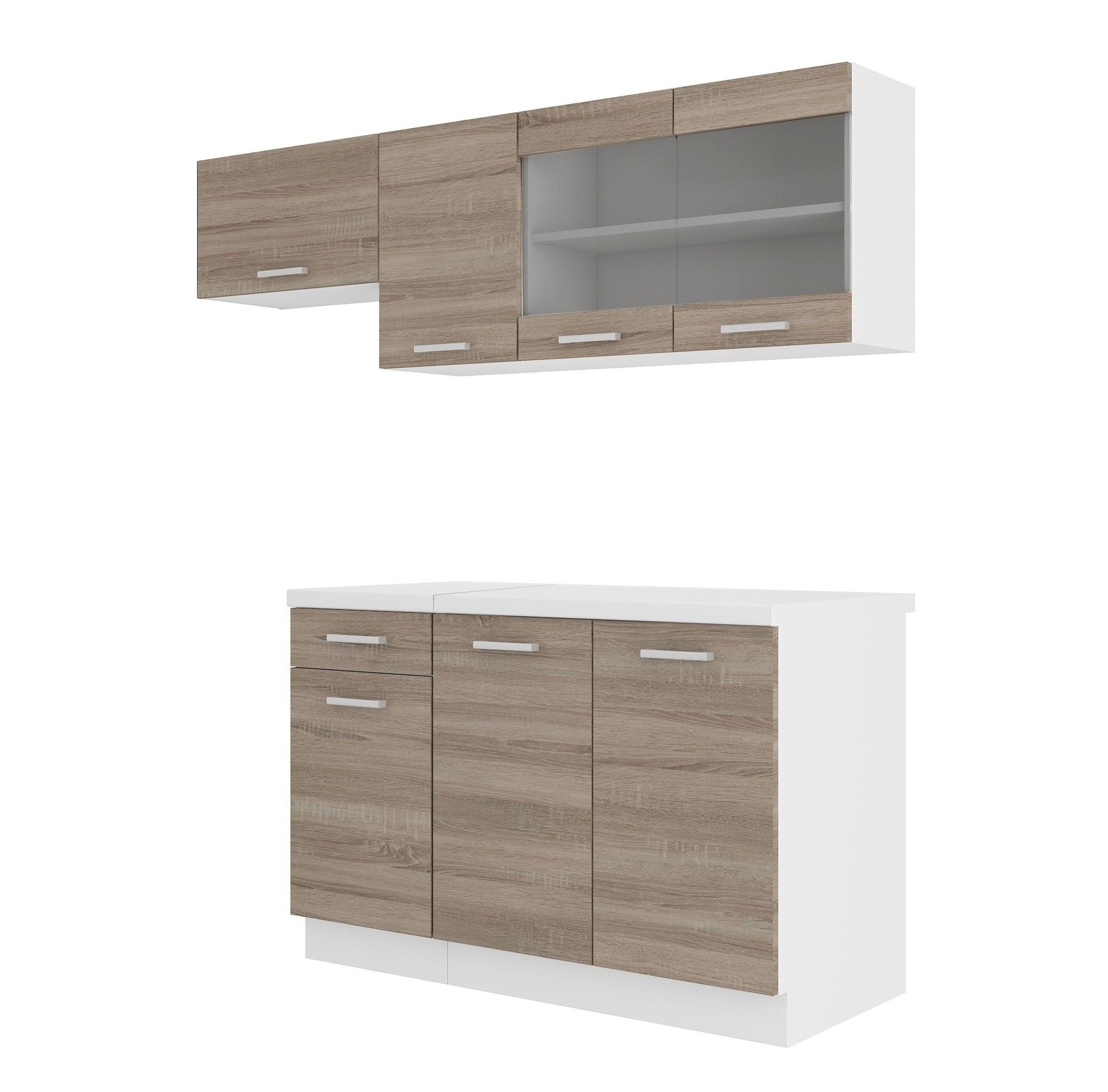 Küchen-Preisbombe Küchenzeile Dave 180 cm Küchenblock Einbauküche Singleküc günstig online kaufen