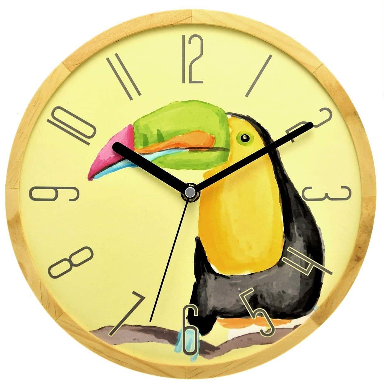 Holzwerk Wanduhr TUKAN Vogel Wanduhr aus günstig online kaufen