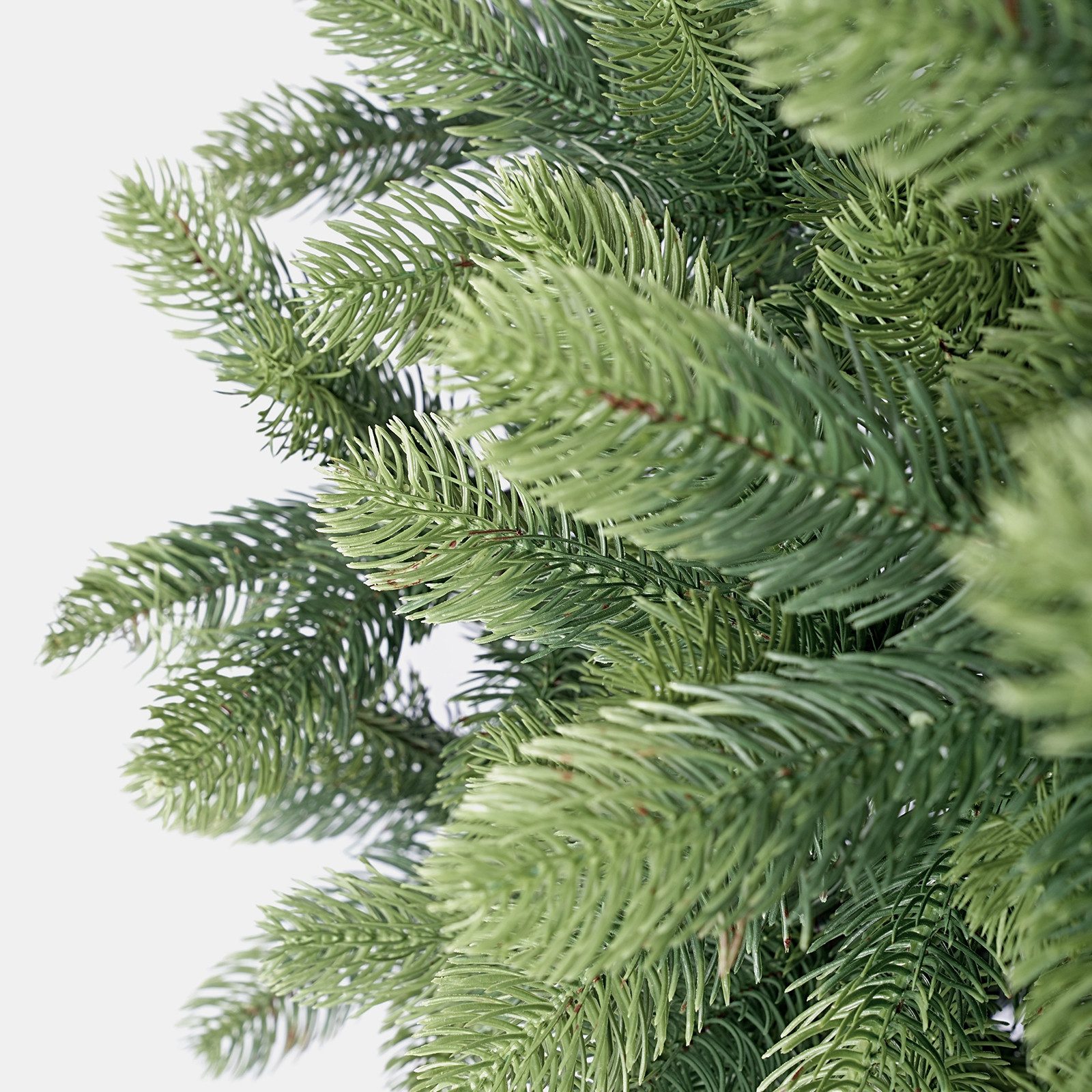 Salcar Künstlicher Weihnachtsbaum Künstlicher Weihnachtsbaum Schmal Tannenbaum aus 100% PE Christbaum, Nordmanntanne, 120cm mit 212 Spitzen, Grün und Zartgrün – Bild 4 von 5