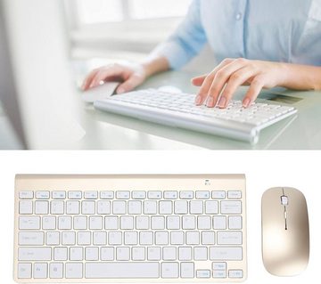 ciciglow Anti-Rutsch-Design und zuverlässiges Nutzungserlebnis Tastatur- und Maus-Set, Optimales Ergonomisches Design, Klavierlackqualität, breite Anwendung