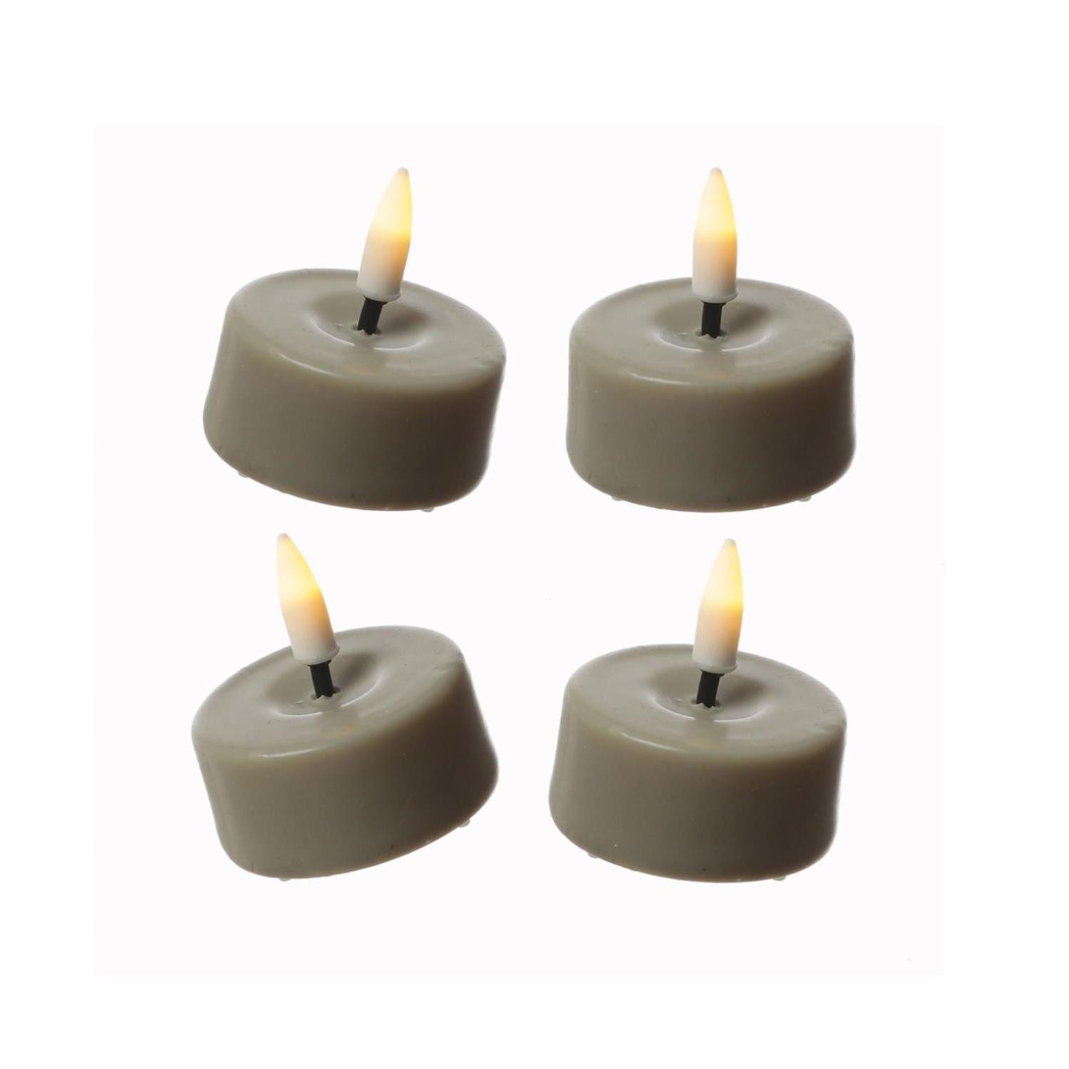 Deluxe Homeart LED-Kerze LED Mini Teelichter Mia flackernd mit Batterien D: günstig online kaufen