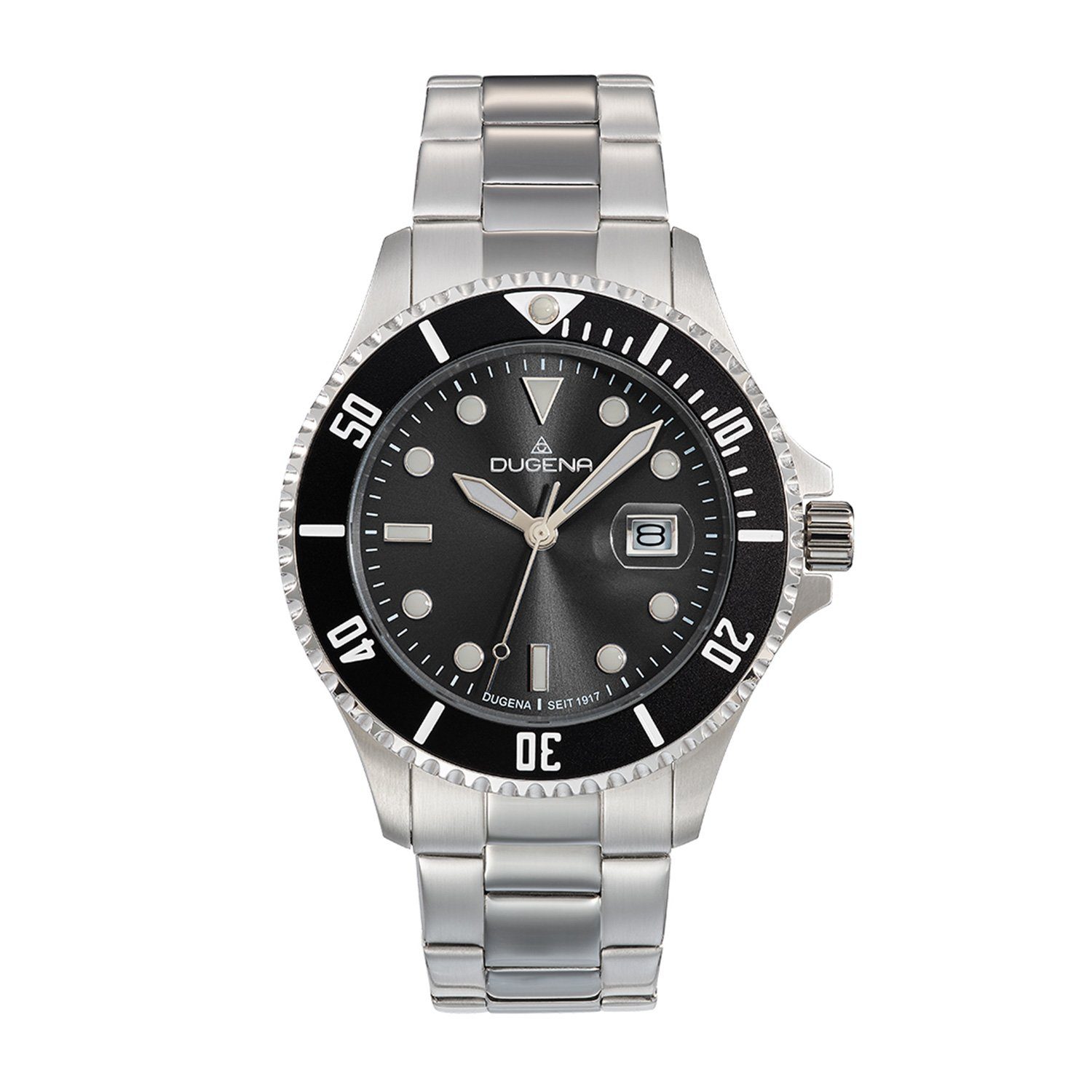 Quarzuhr Herrenuhr 4461002-1 Diver XL, Quarz, schwarzes Zifferblatt, Edelstahl