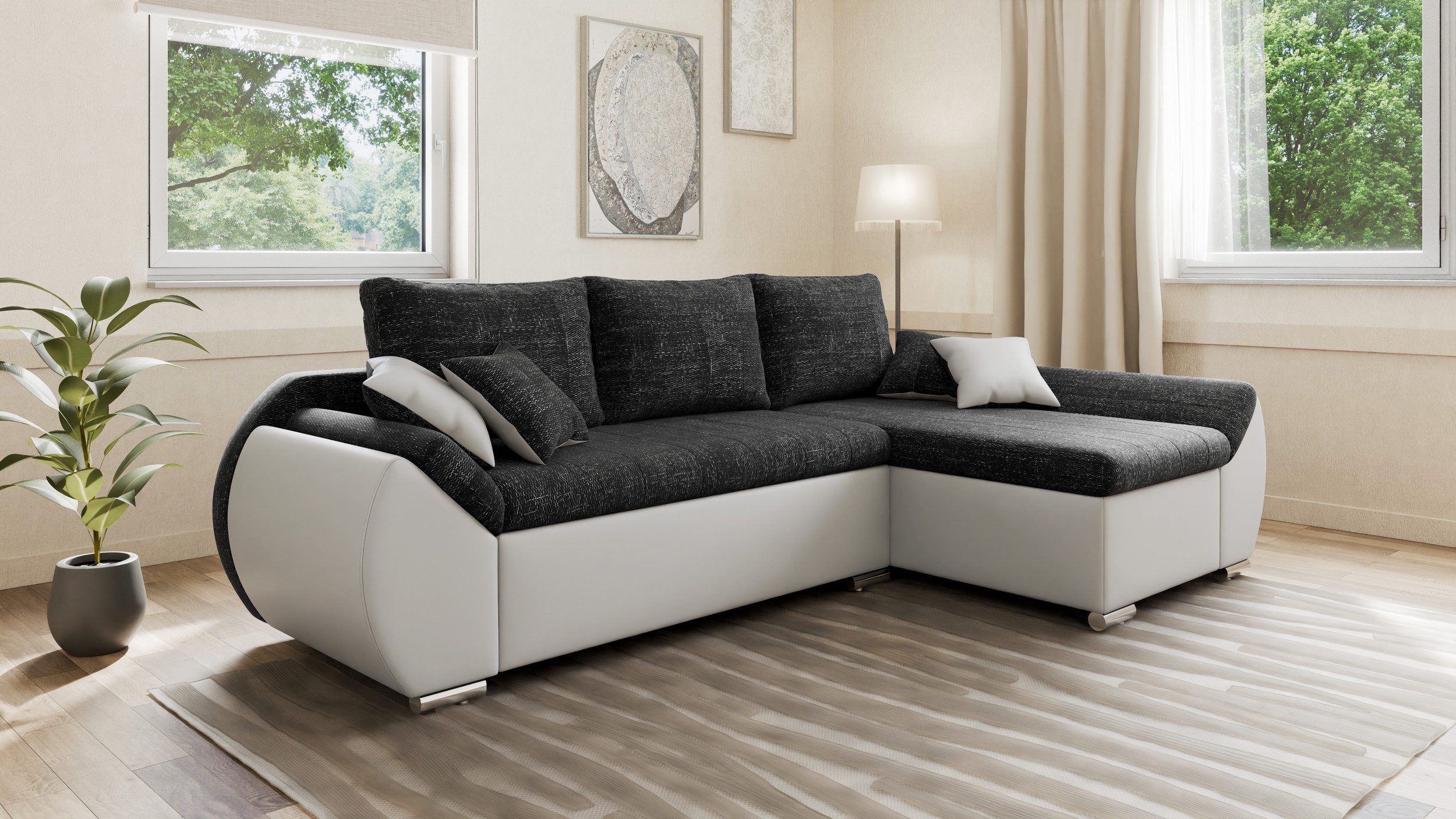 MOEBLO Ecksofa ALEX, L-Form ohne Hocker, günstig online kaufen