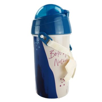 Disney Trinkflasche Disney Die Eiskönigin Elsa Wasserflasche, Flasche mit integriertem Trinkhalm und Tragegurt 500 ml