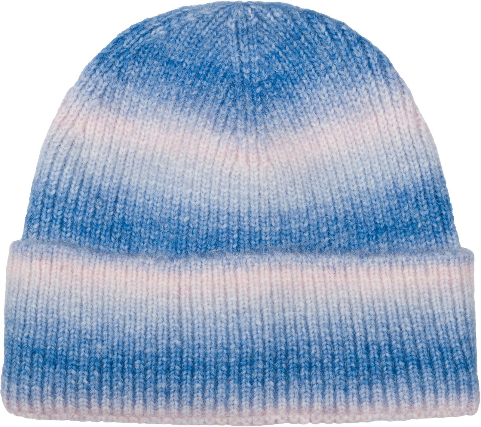 (1-St) Blau-Rose styleBREAKER Strickmütze Strickmütze Ombré