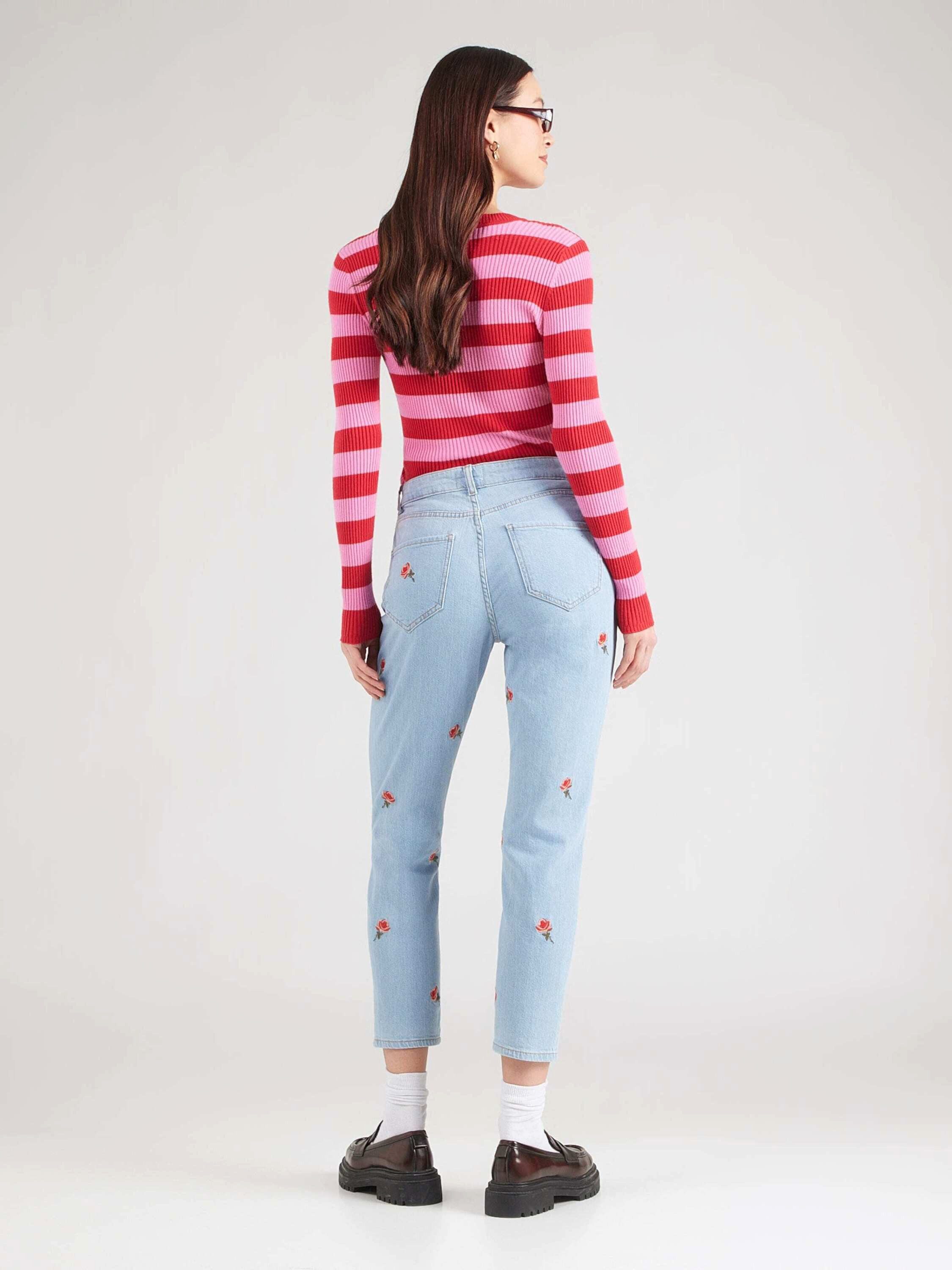 ONLY 7/8-Jeans ONLINC (1-tlg) Stickerei