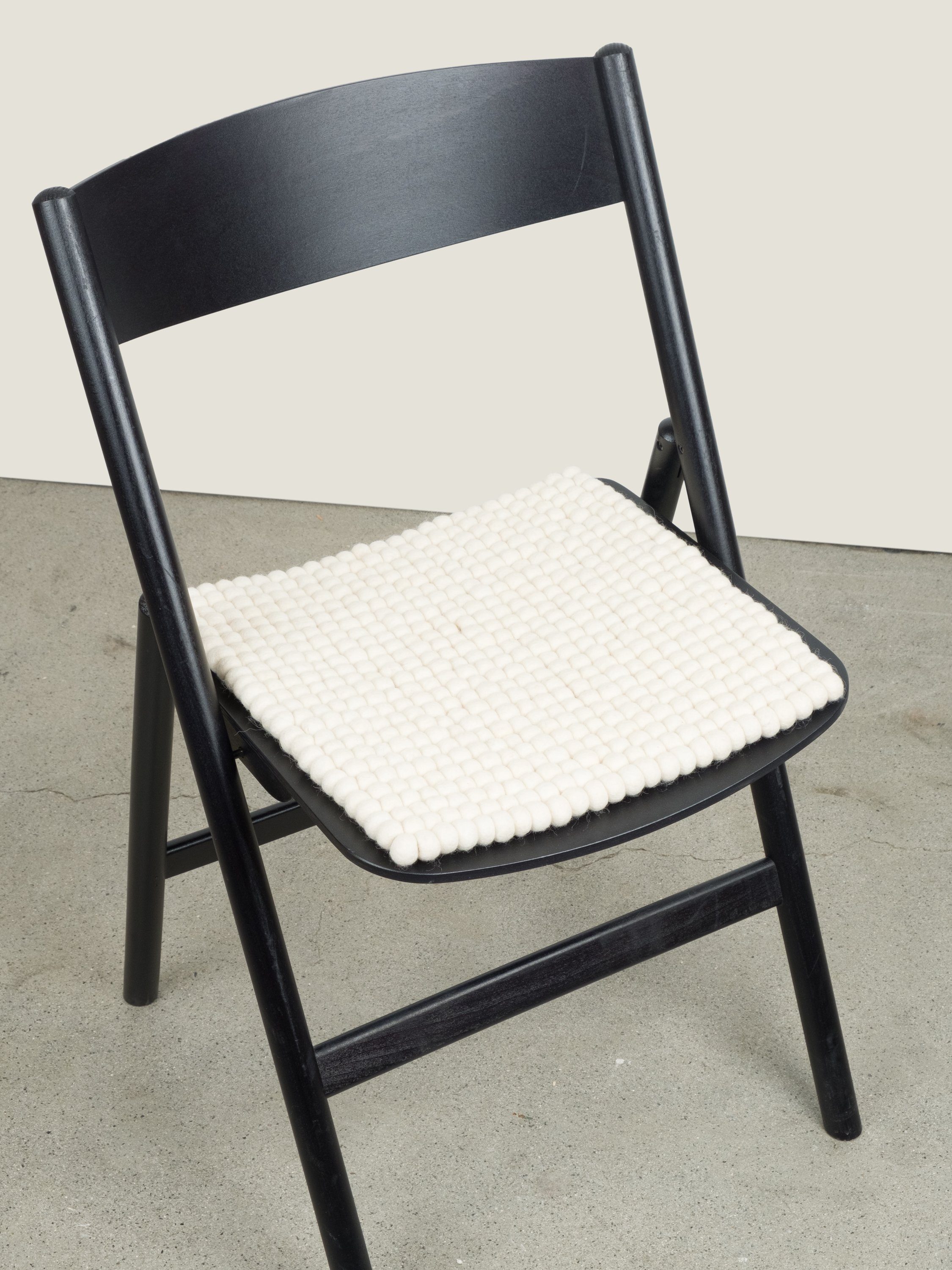 reiner Filzkugel Stuhlkissen schmutzabweisend Sitzauflage quadratisch, 100% cm, x 36 36 eckig Linéa - Schurwolle, myfelt