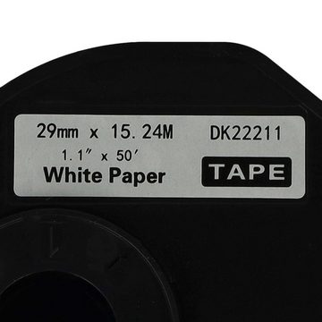 vhbw Etikettenpapier passend für Brother PT QL-700 Drucker & Kopierer Etikettendrucker