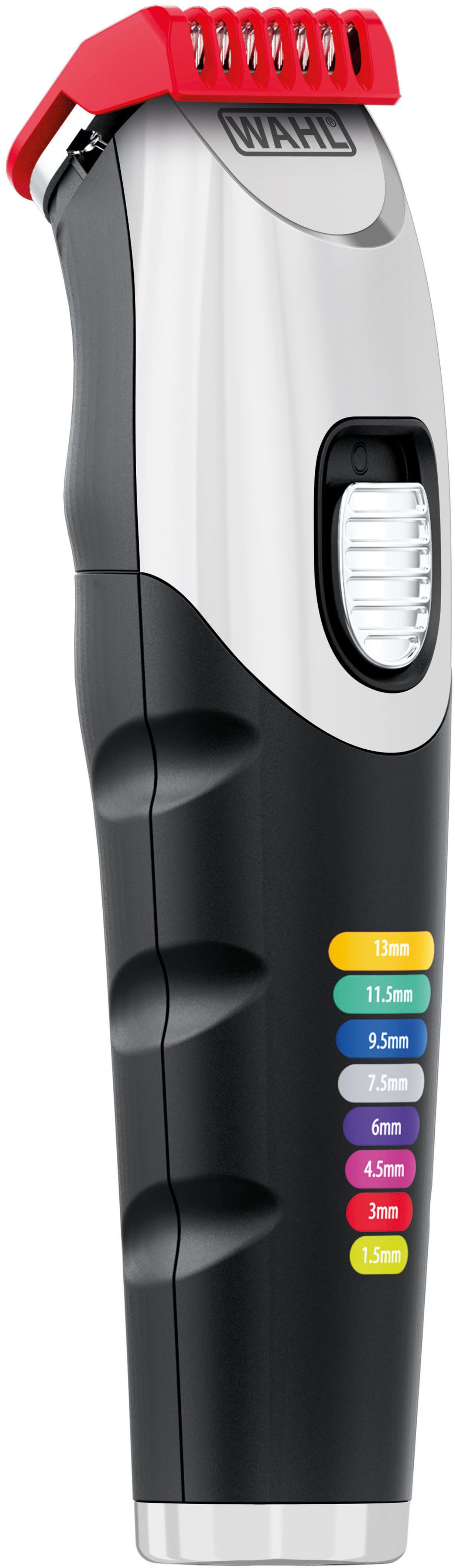 Wahl Bartschneider Color Trim, 14-teiliges Akku-Bartschneider Set, Farbcodierte Aufsteckkämme, Lithium-Ionen-Technologie, USB Aufladung