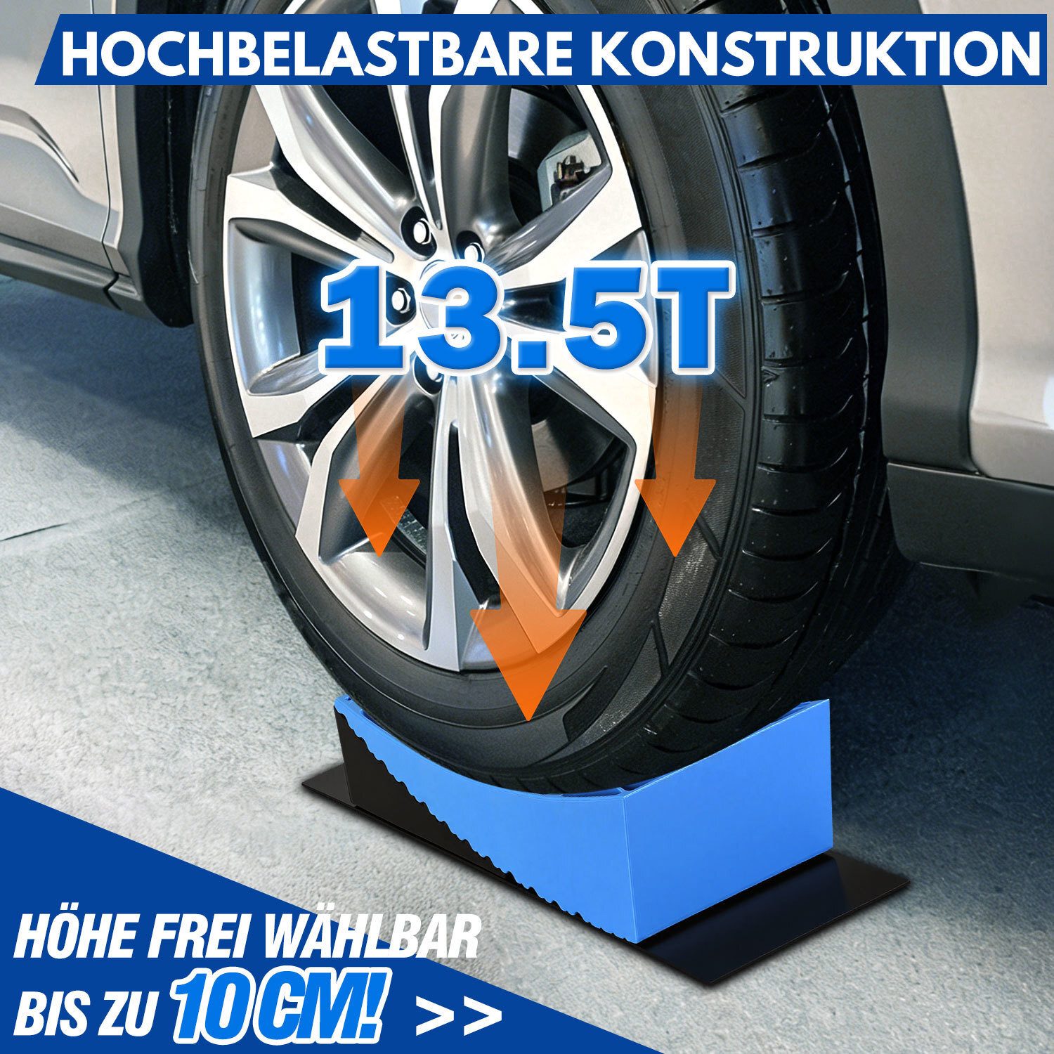 Clanmacy Auffahrrampe Auffahrrampe Auffahrkeile 2er Set bis 13.5 t Wohnwagen – Bild 5 von 5