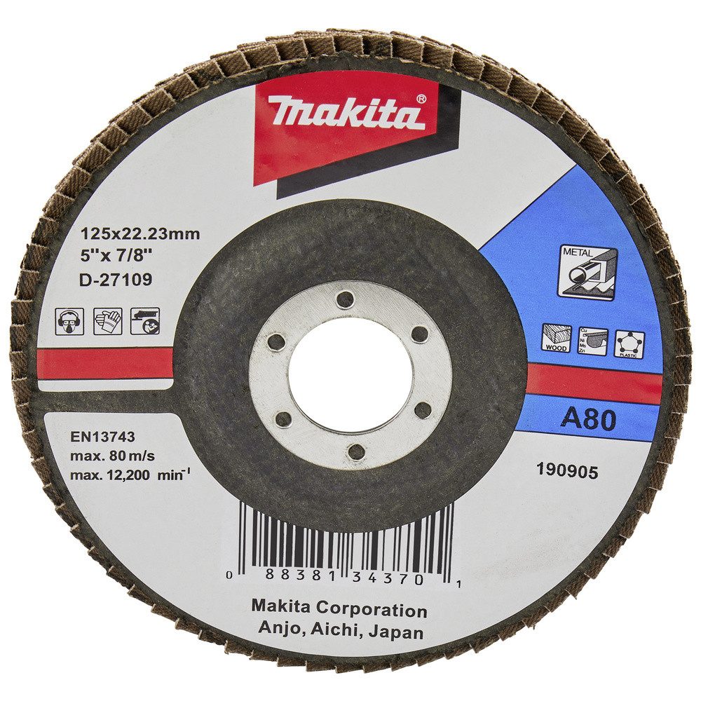 Makita Schleifscheibe Makita D-27109 Fächerschleifscheibe Durchmesser 125 mm 1 St.