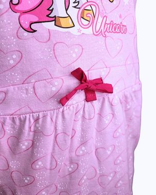 United Essentials Sommerkleid Einhorn Jerseykleid für Mädchen Gr. 98-128 cm