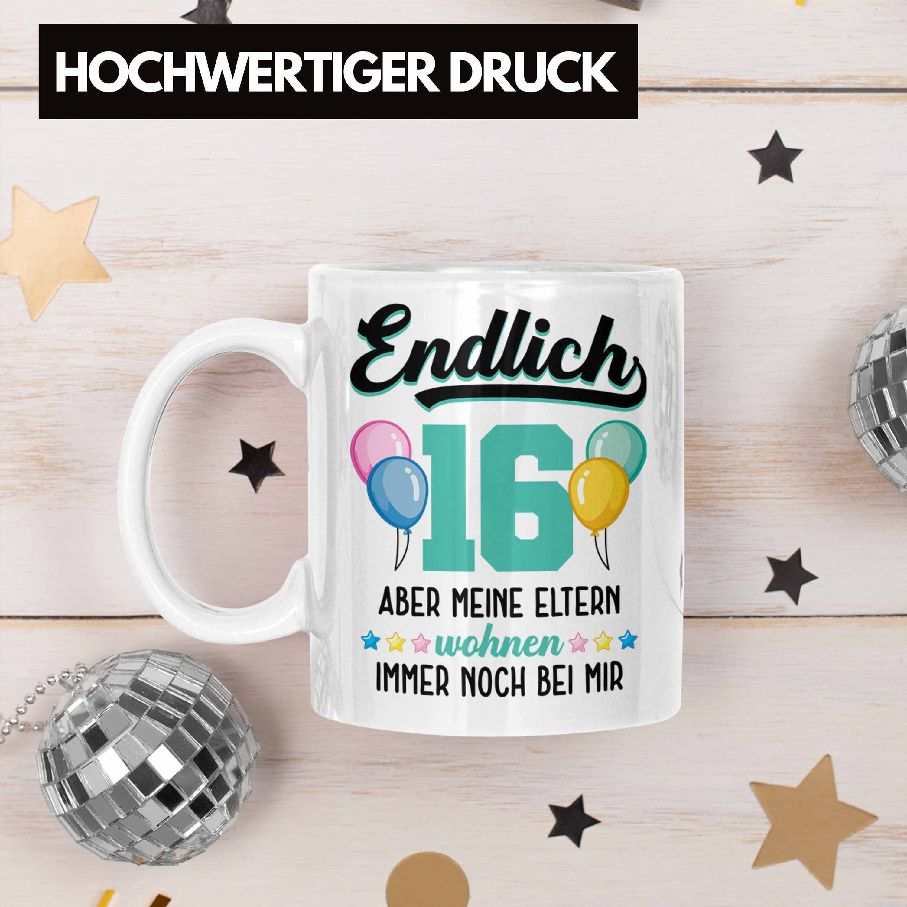 Spruch Trendation Geschenkideen Geschenke Trendation Geburtstag Geschenkidee 16er Jungen Tasse - zum 16. Mädchen Bday Lustig Geschenk 16 Weiss 16 Tasse