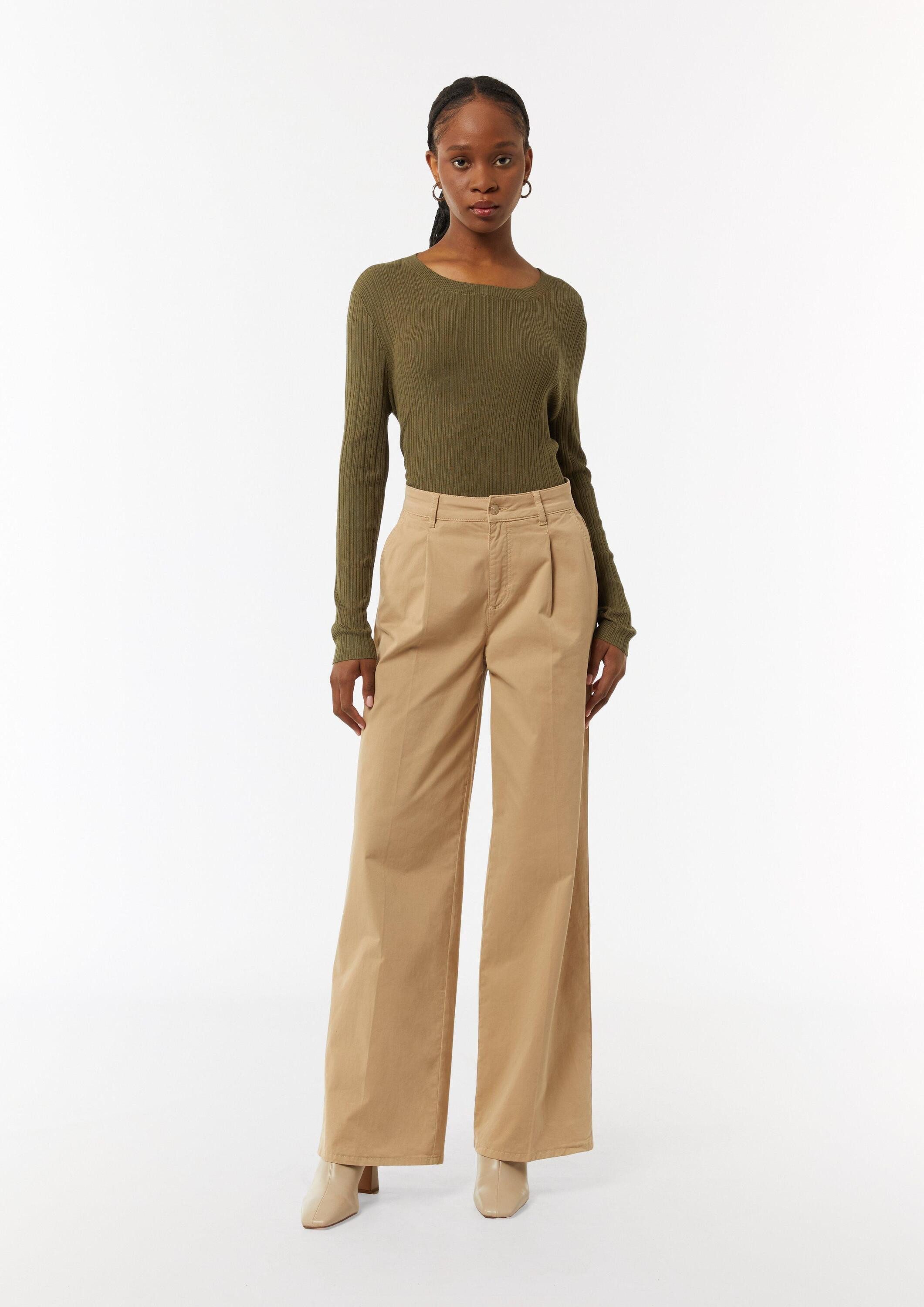 comma Longpullover Strickpullover Strickpullover aus Viskosemix