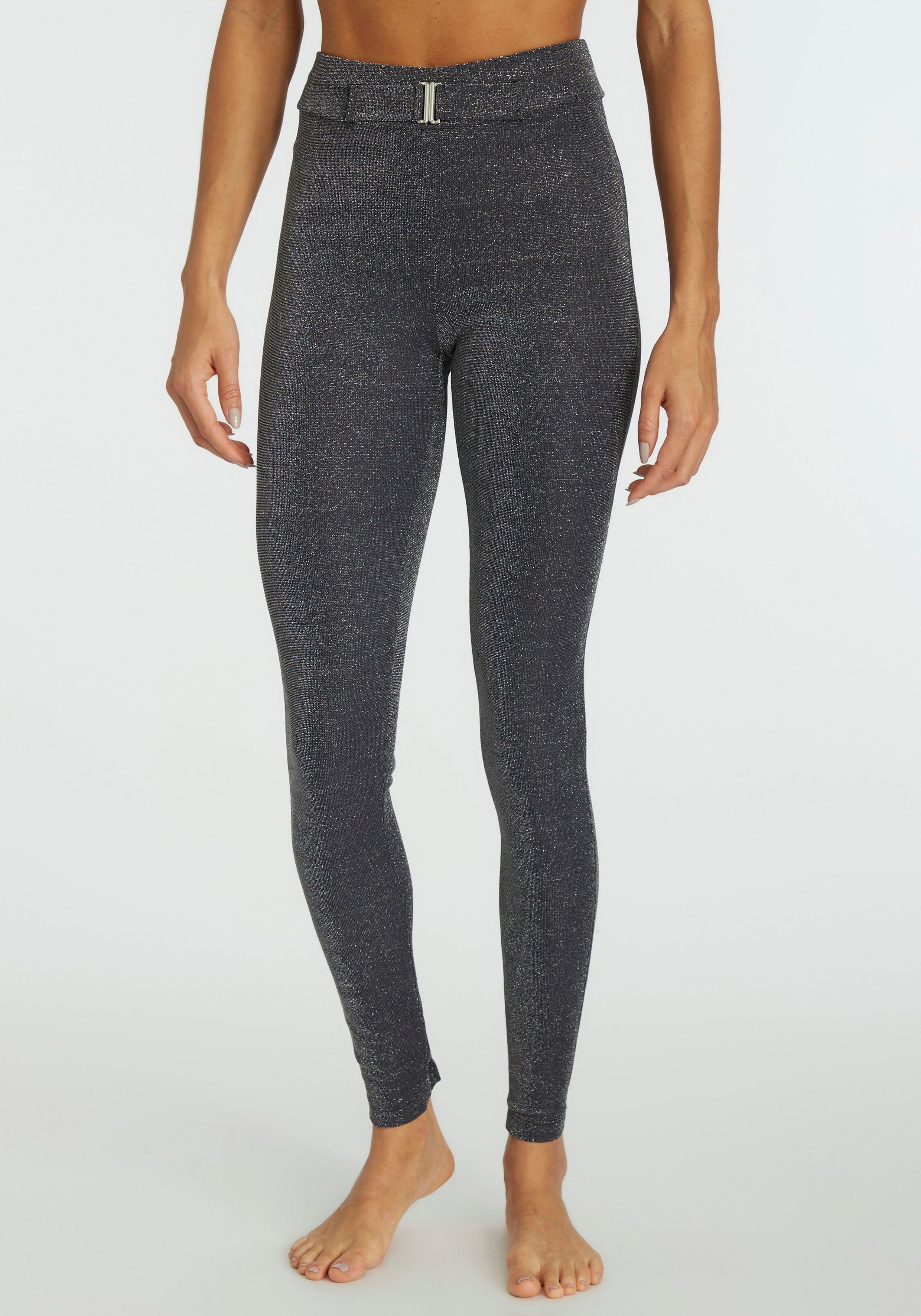 LASCANA Leggings, vorne mit angesetztem Gürtel günstig online kaufen