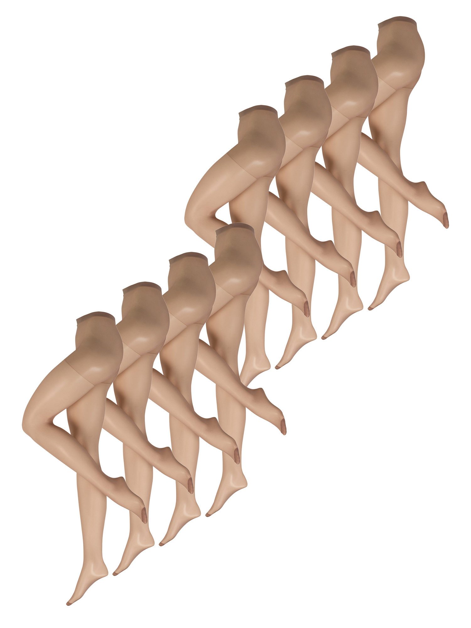 Nur Die Feinstrumpfhose 8er Sparpack Supersitz Große Größen 20 DEN (8 St) nylon transparent Fein-strumpfhose