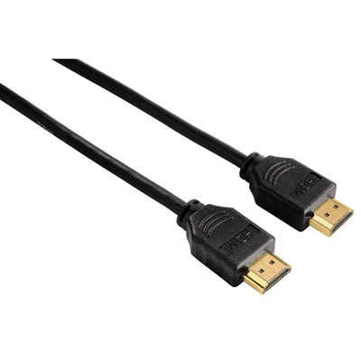 Hama HQ High-Speed HDMI-Kabel 3m Gold Video-Kabel, HDMI, (300 cm), 4K UHD HD TV HDR ARC 3D