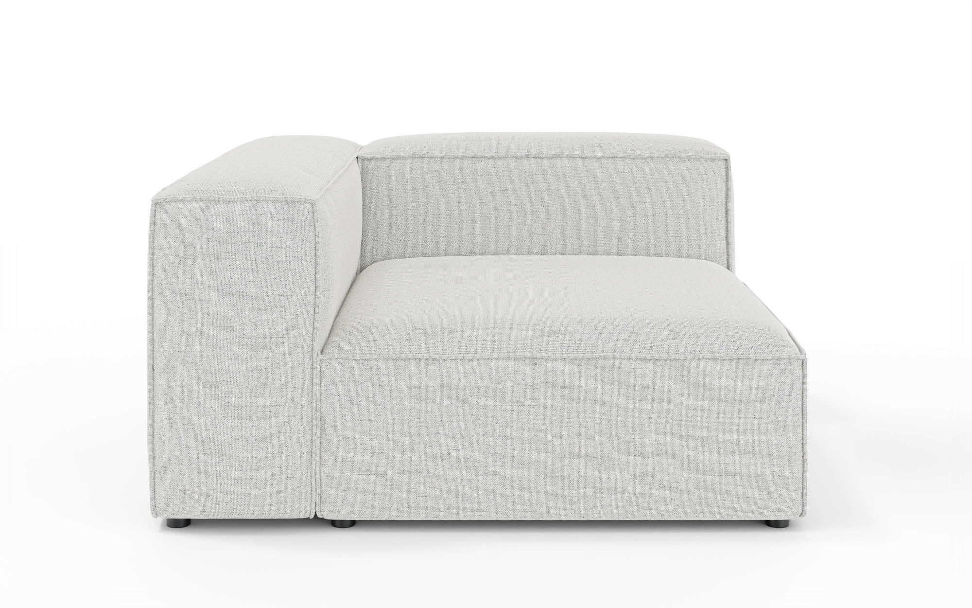 OTTO home Ottomane HAILY links/rechts bestellbar, Loungemöbel, Maße B/T/H: 130/130/72 cm, als Modul oder separat verwendbar, für individuelle Zusammenstellung